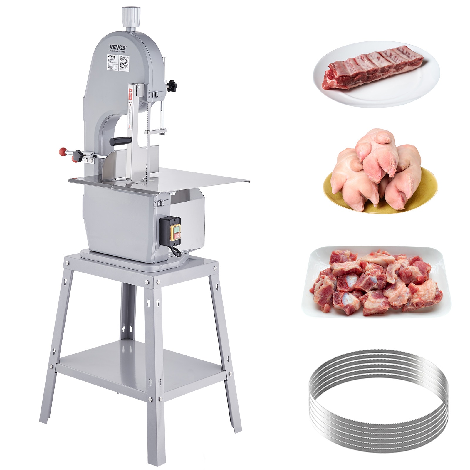 Máquina para cortar huesos de aleación de aluminio y acero inoxidable de 2200W de potencia con sierra de hueso enchufable de 8.7 pulgadas JGJTSHR-250000001V1