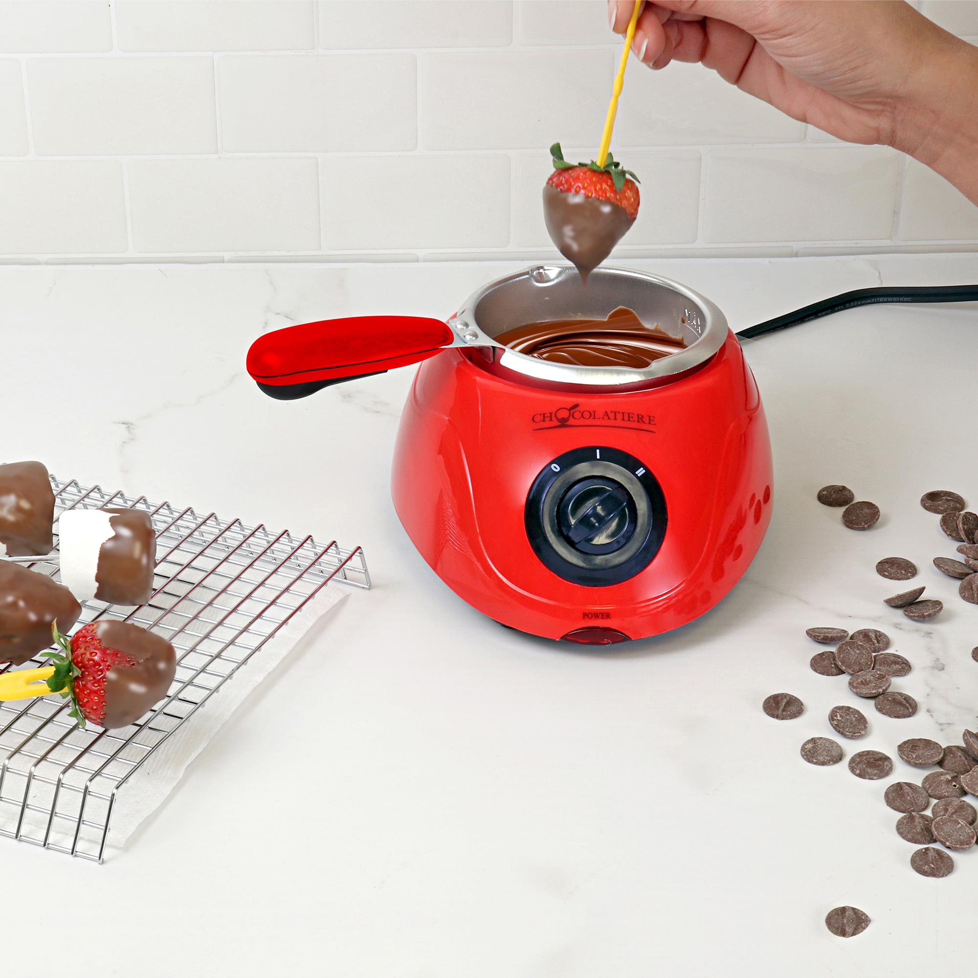Fundidor de chocolate Total Chef Chocolatiere y olla de fondue Koolatron, 8.8 Oz (250 G) CM10G-CA