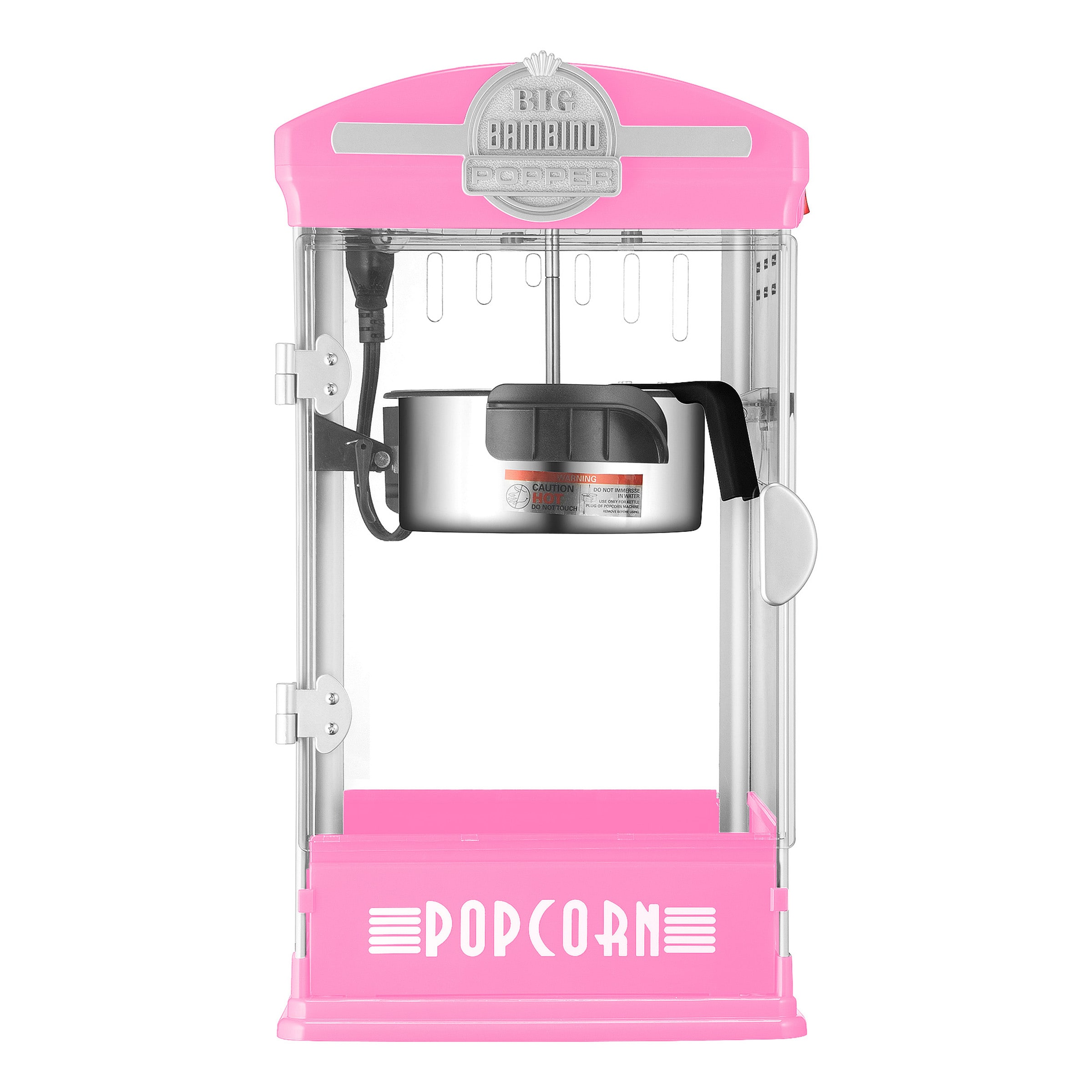 Máquina para hacer palomitas de maíz en mostrador con aceite rosa de 0.5 tazas de Great Northern Popcorn 83-DT6018