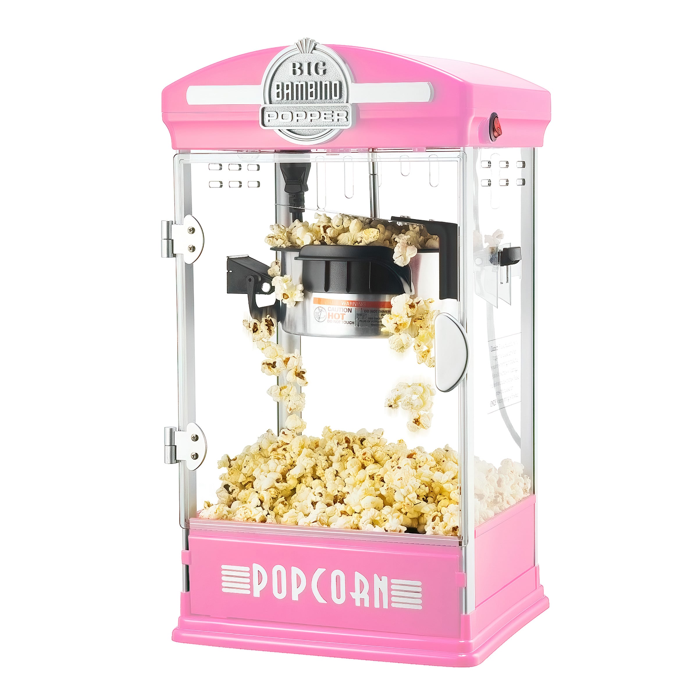 Máquina para hacer palomitas de maíz en mostrador con aceite rosa de 0.5 tazas de Great Northern Popcorn 83-DT6018