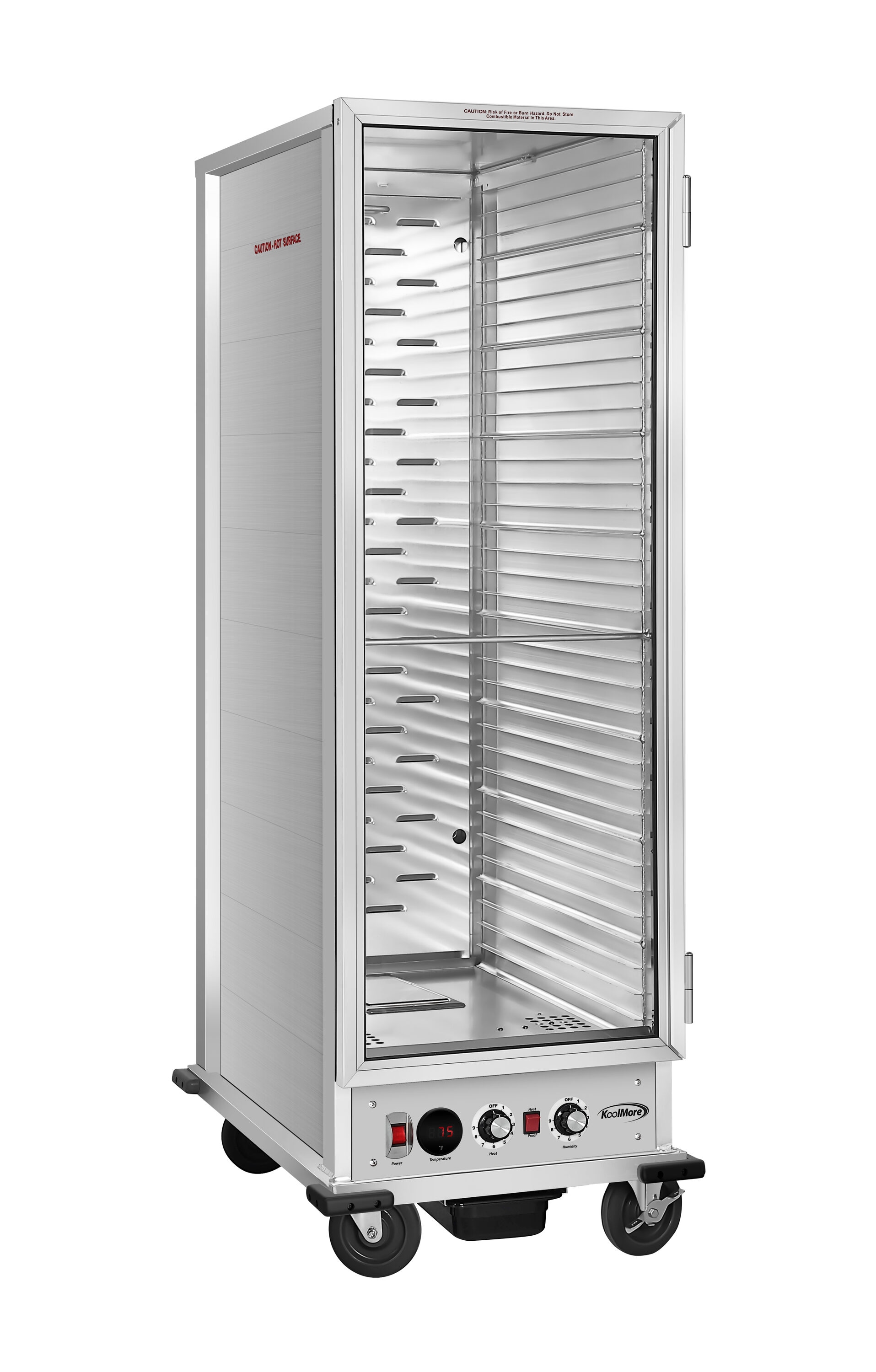 Charola Eléctrica Comercial para Mantener Caliente con una Estación de 940 Cuartos de Galón KoolMore LOW-KM-CHP36-SNGL