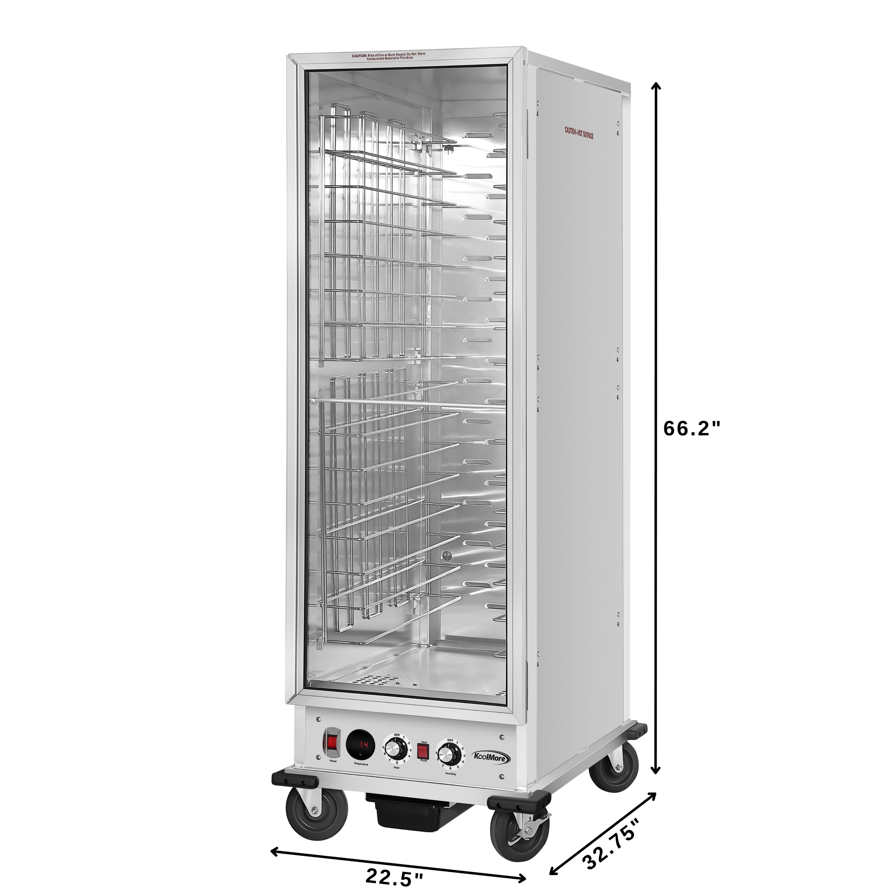Charola eléctrica comercial de calentamiento 943 cuartos LOW-KM-CHP36-WNGL de KoolMore