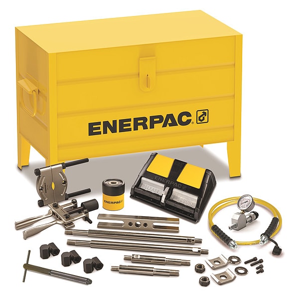 Enerpac BHP162A, 7 Ton, Hydraulic Cross Bearing Puller Set with Air Pump - BHP162A