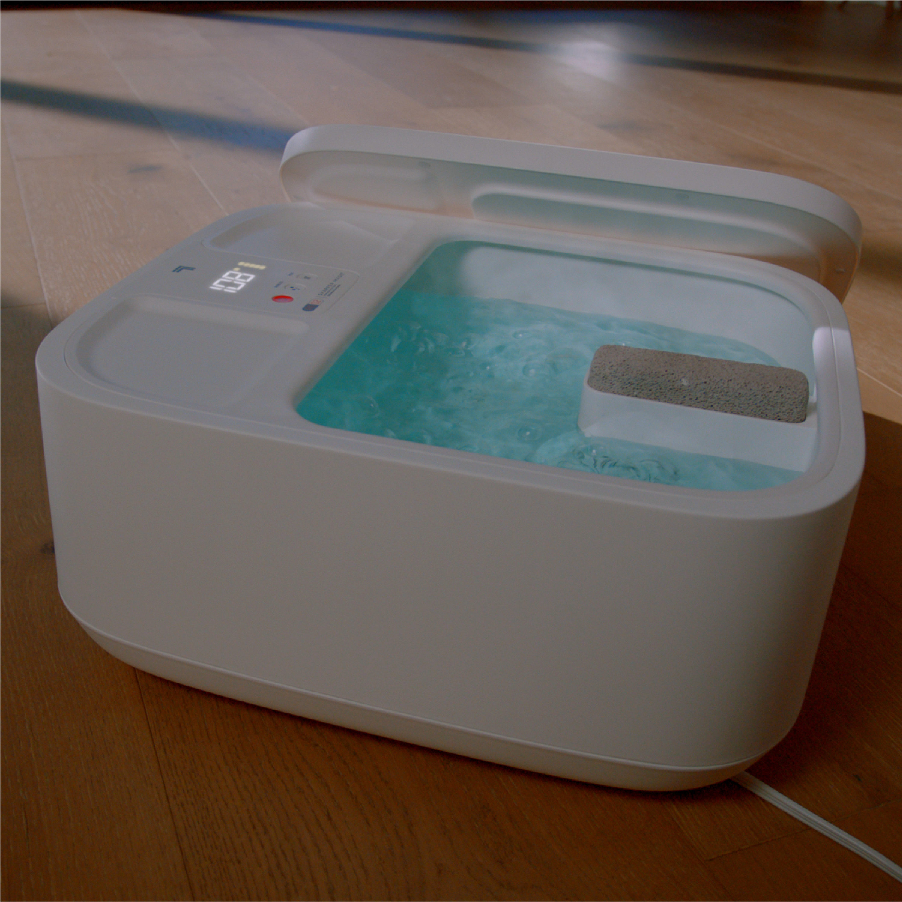 Spa Sharper Image Spahaven con Rodillos de Masaje, Baño de Pies Calentado de 1 Velocidad (Blanco) 1014495