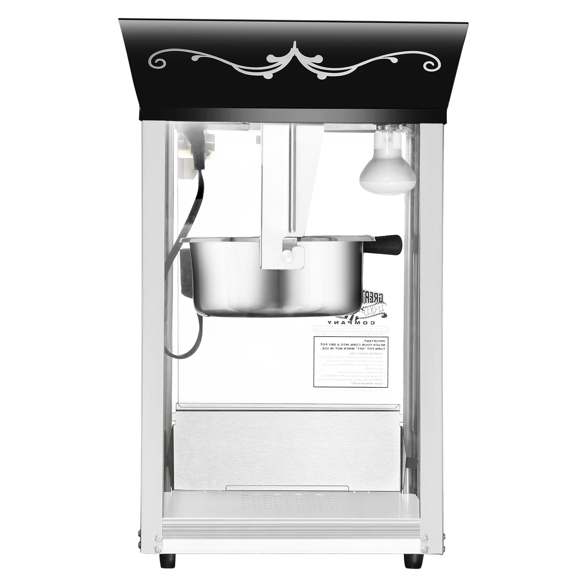 Máquina de palomitas de maíz de mostrador con aceite negro de 1 taza de Great Northern Popcorn 569864QKY
