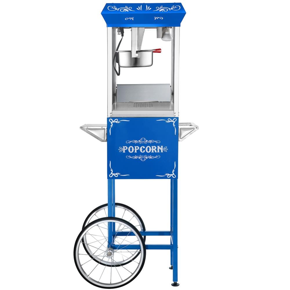 Máquina de palomitas de maíz independiente con carrito de acero inoxidable Great Northern Popcorn 338034BHQ