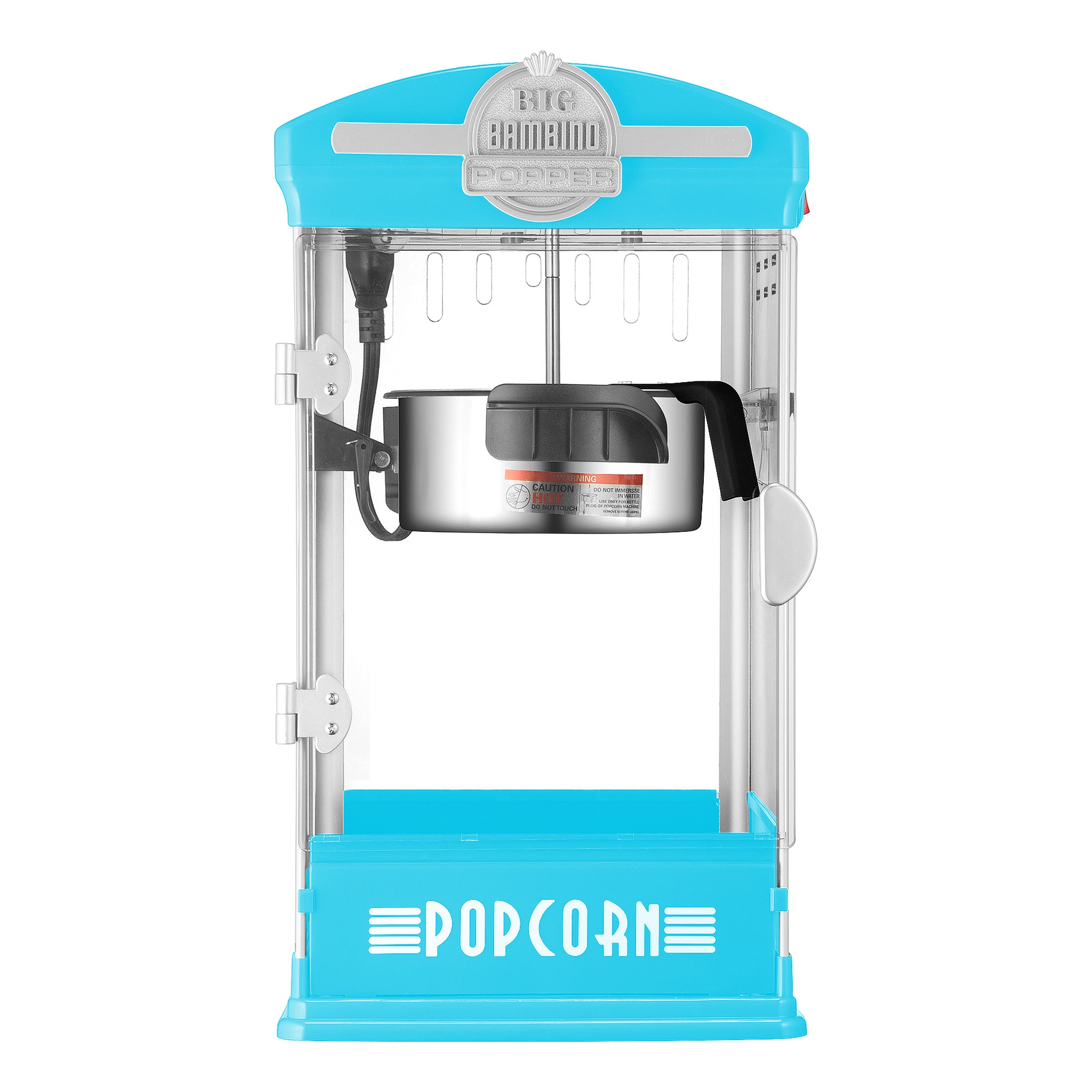 Máquina para hacer palomitas de maíz de mostrador con aceite azul de 0.5 tazas de Great Northern Popcorn 83-DT6017