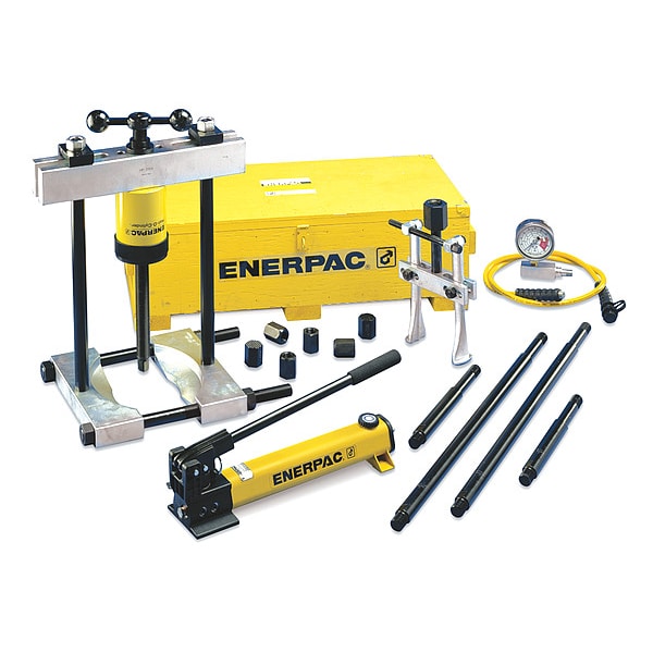 Enerpac BHP361G, 18 Ton, Hydraulic Cross Bearing Puller Set with Hand Pump - BHP361G