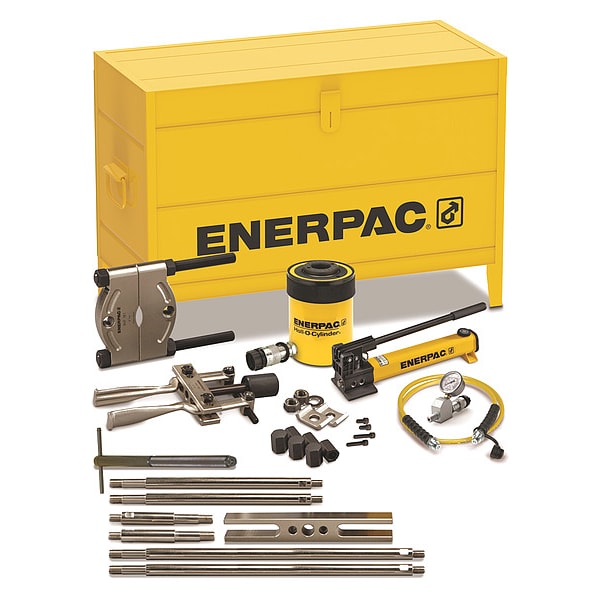 Enerpac BHP361G, 18 Ton, Hydraulic Cross Bearing Puller Set with Hand Pump - BHP361G