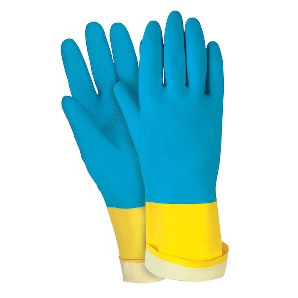 Guantes Mcr Safety, Económicos, Neopreno sobre Látex, Rectos CF, S, Paquete de 12 - 5410SE