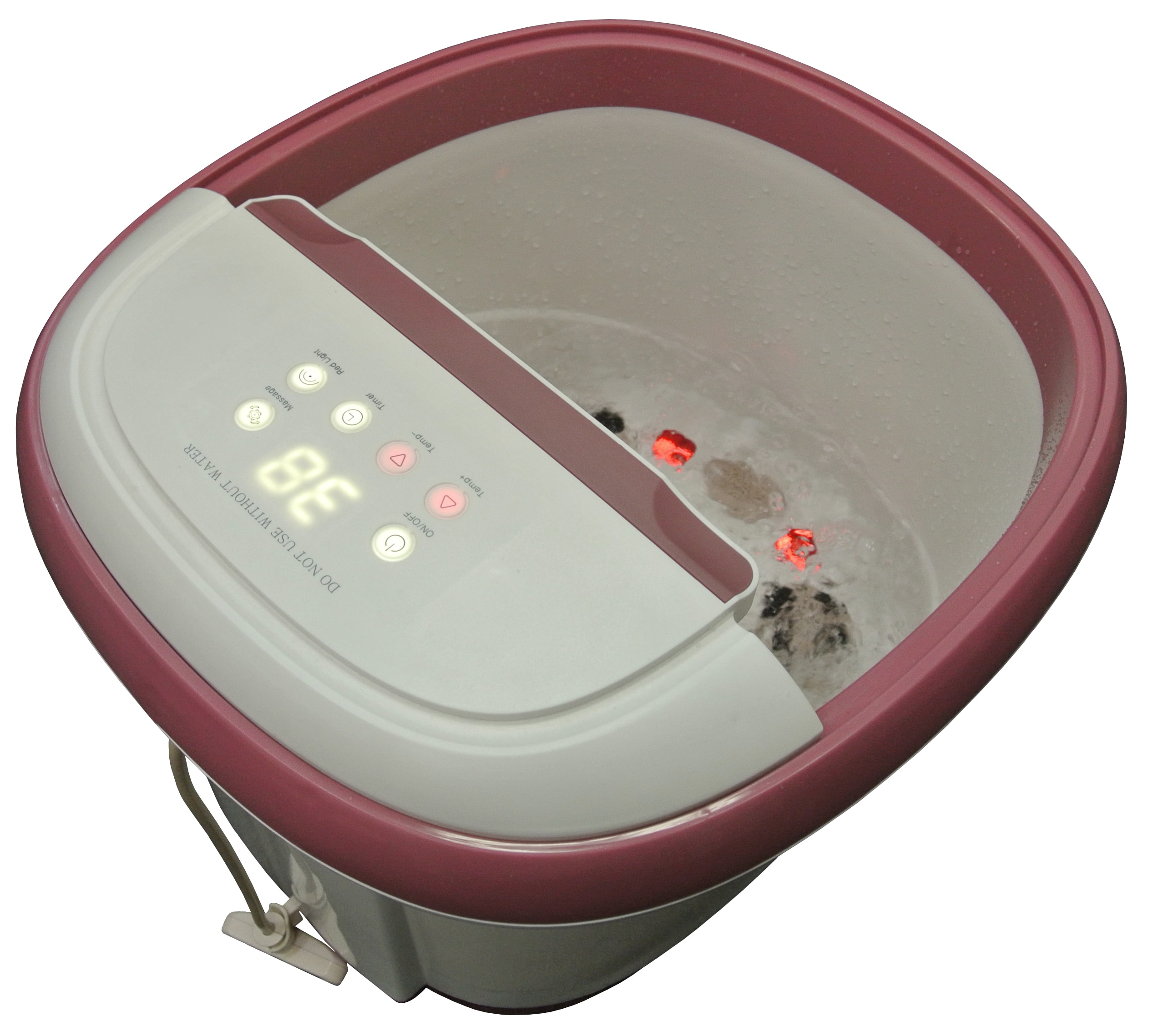 Masajeador de pies y piernas de hidromasaje Deluxe Carepeutic 3 velocidades baño de pies KH307P