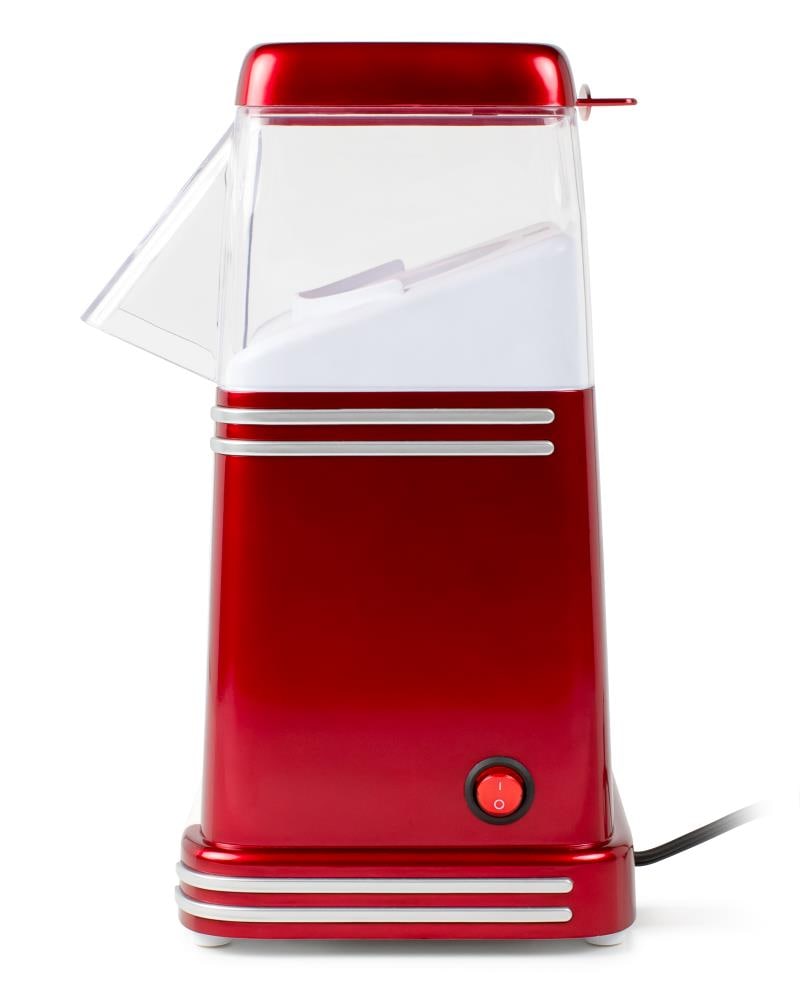Máquina roja de palomitas de maíz de aire caliente en la encimera Nostalgia 0.25 tazas RHP-310