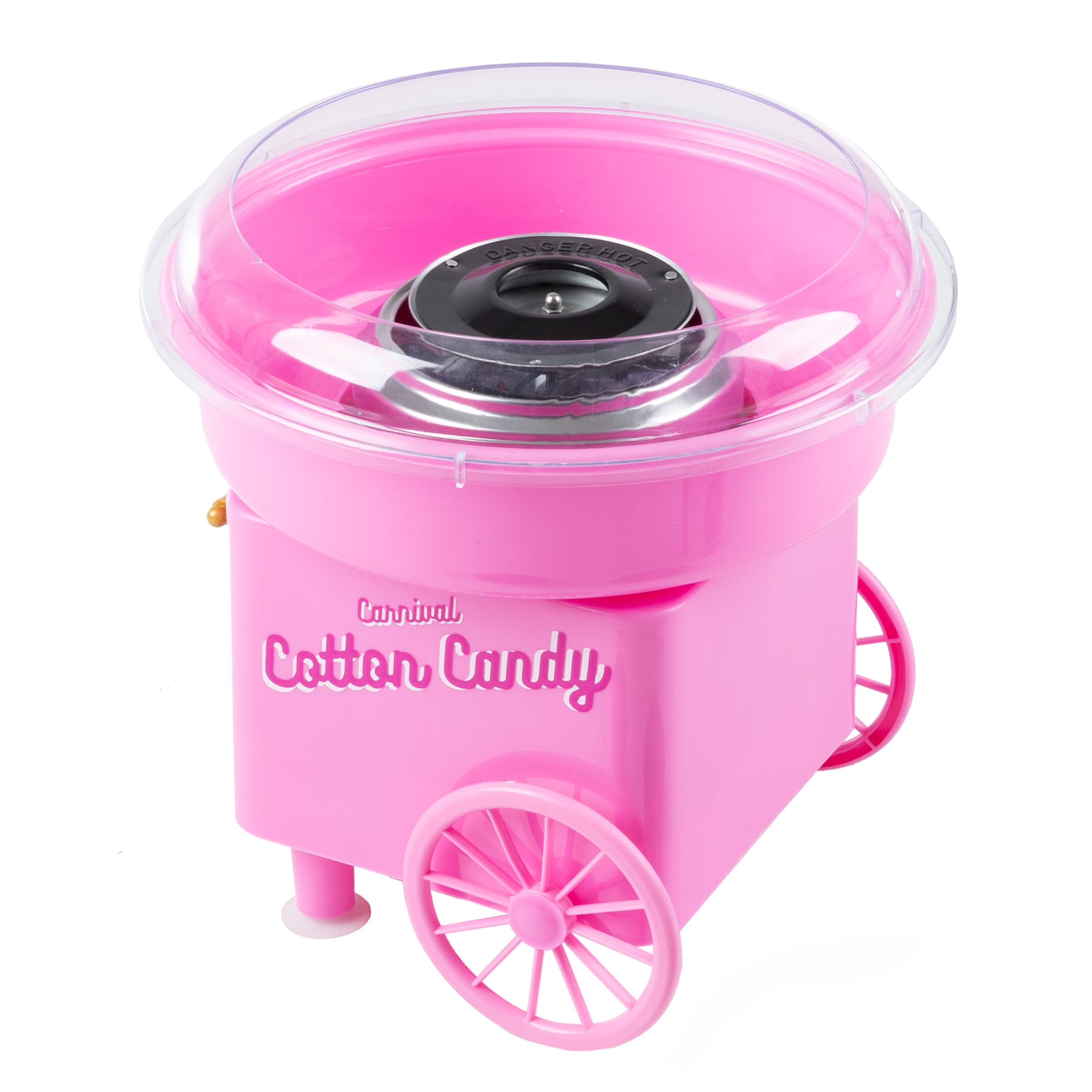 Máquina para hacer algodón de azúcar en rosa para colocar en la encimera (450 vatios) 83-DT6084.
