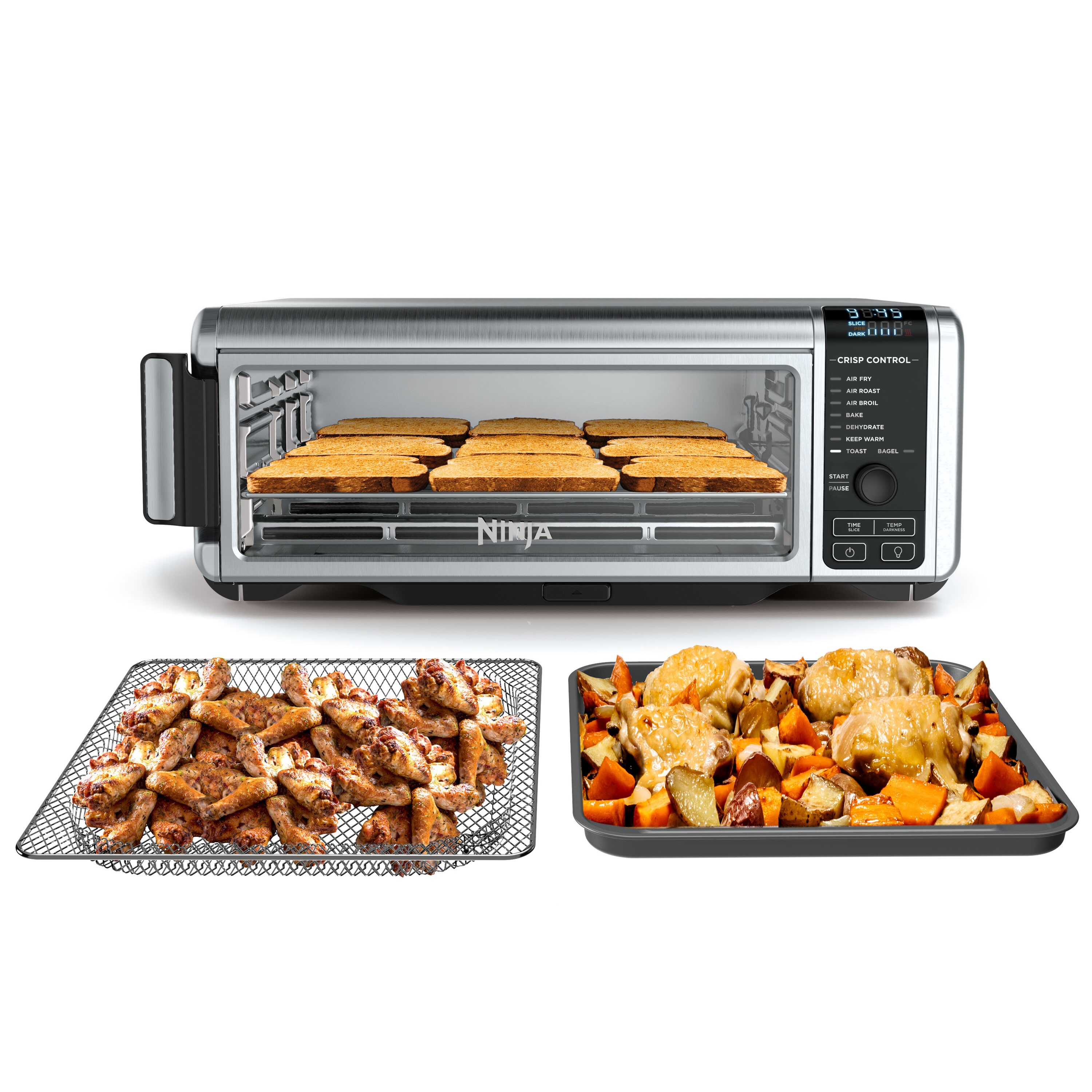 Horno Tostador de Convección Negro Ninja Foodi de 9 Rebanadas con Apagado Automático SP101