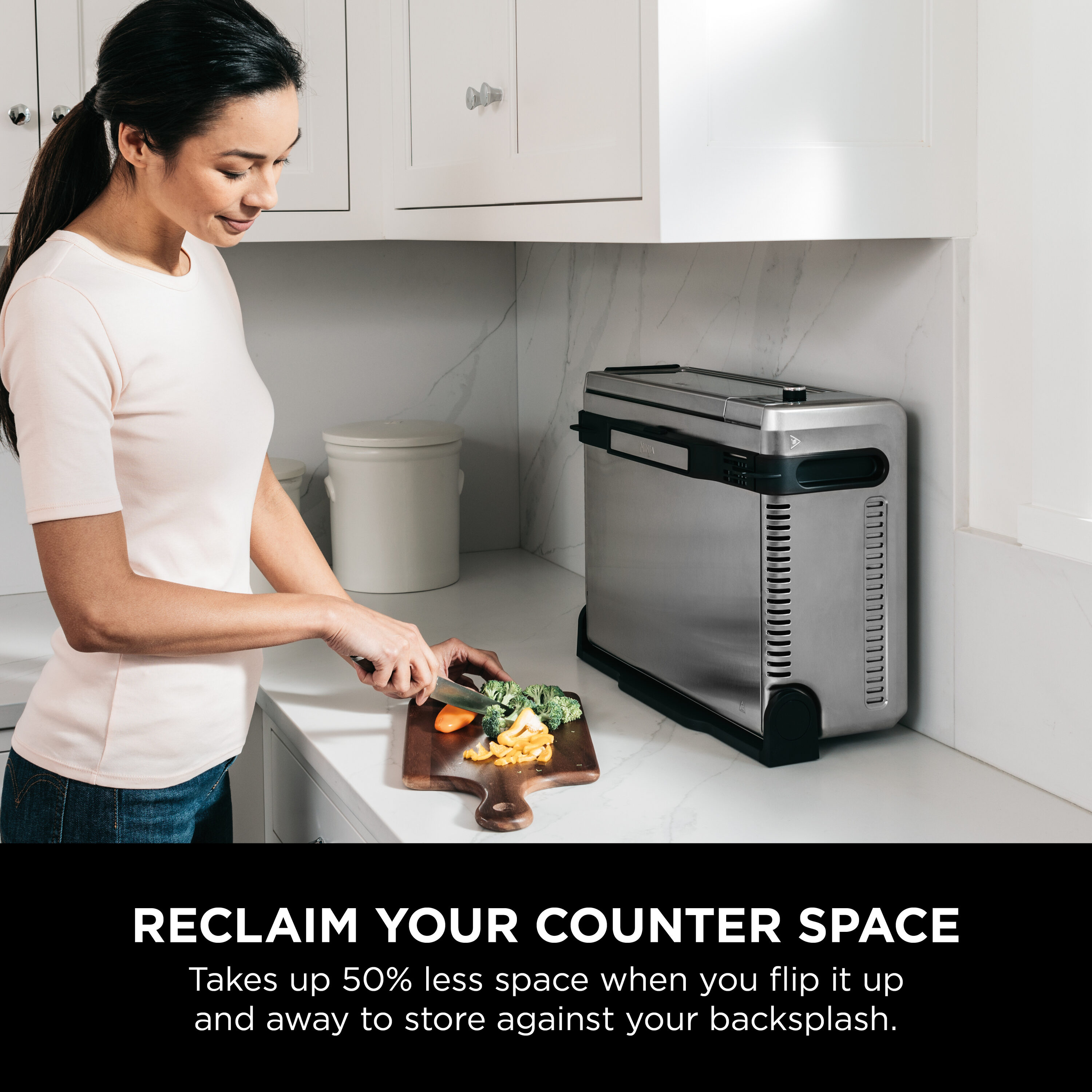 Horno Tostador de Convección Negro Ninja Foodi de 9 Rebanadas con Apagado Automático SP101