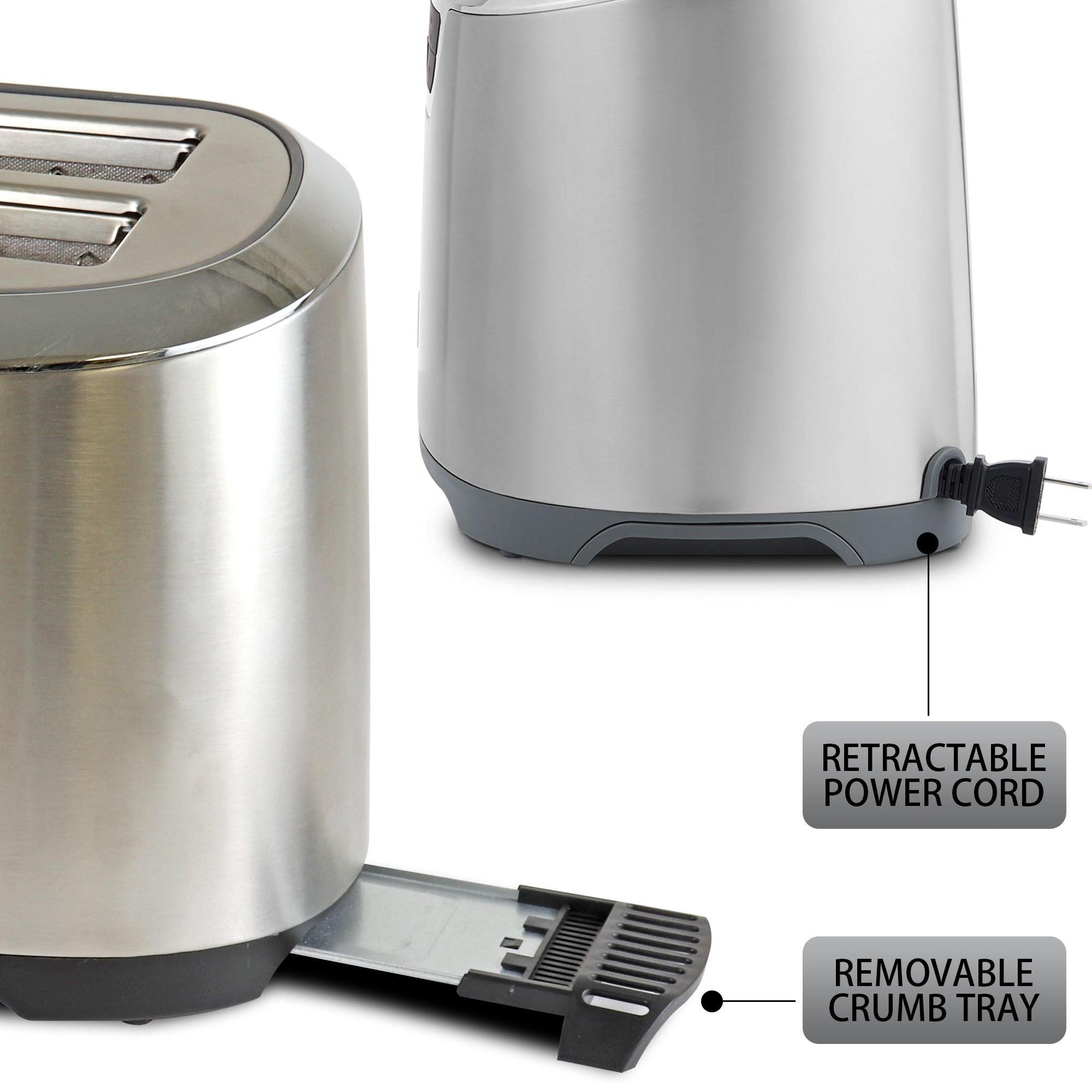 Tostador Kenmore Elite de Ranura Larga, Pantalla Digital de Acero Inoxidable para 4 Rebanadas KKELST4SS