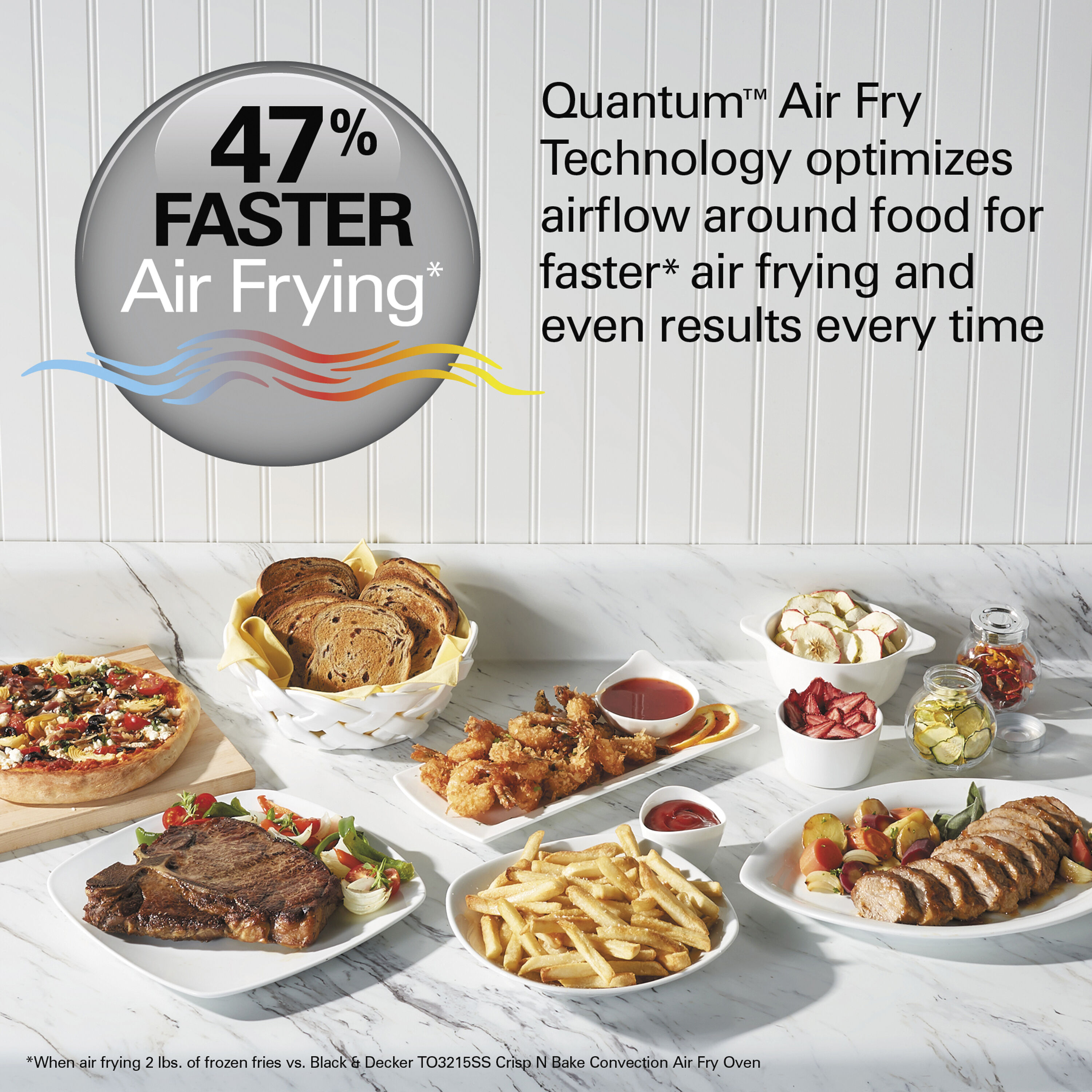 Horno Tostador de Convección de Acero Inoxidable de 6 Rebanadas con Apagado Automático - Hamilton Beach Quantum 31350G