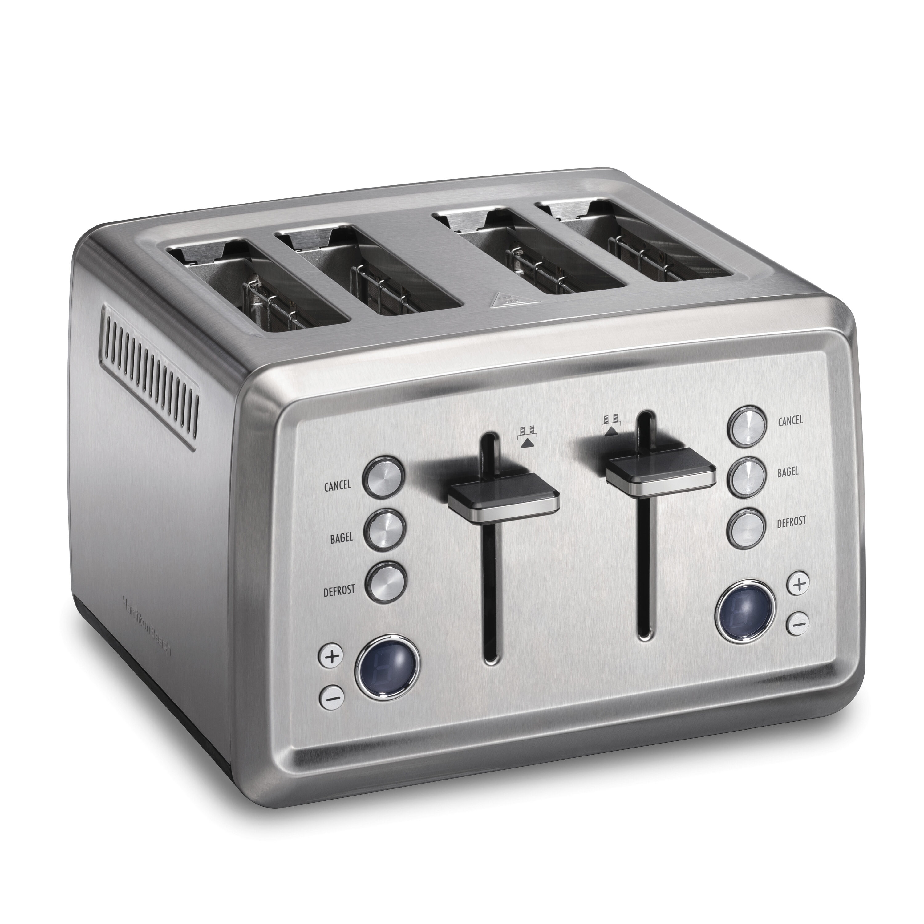 Tostador de acero inoxidable de 4 rebanadas Hamilton Beach 24796