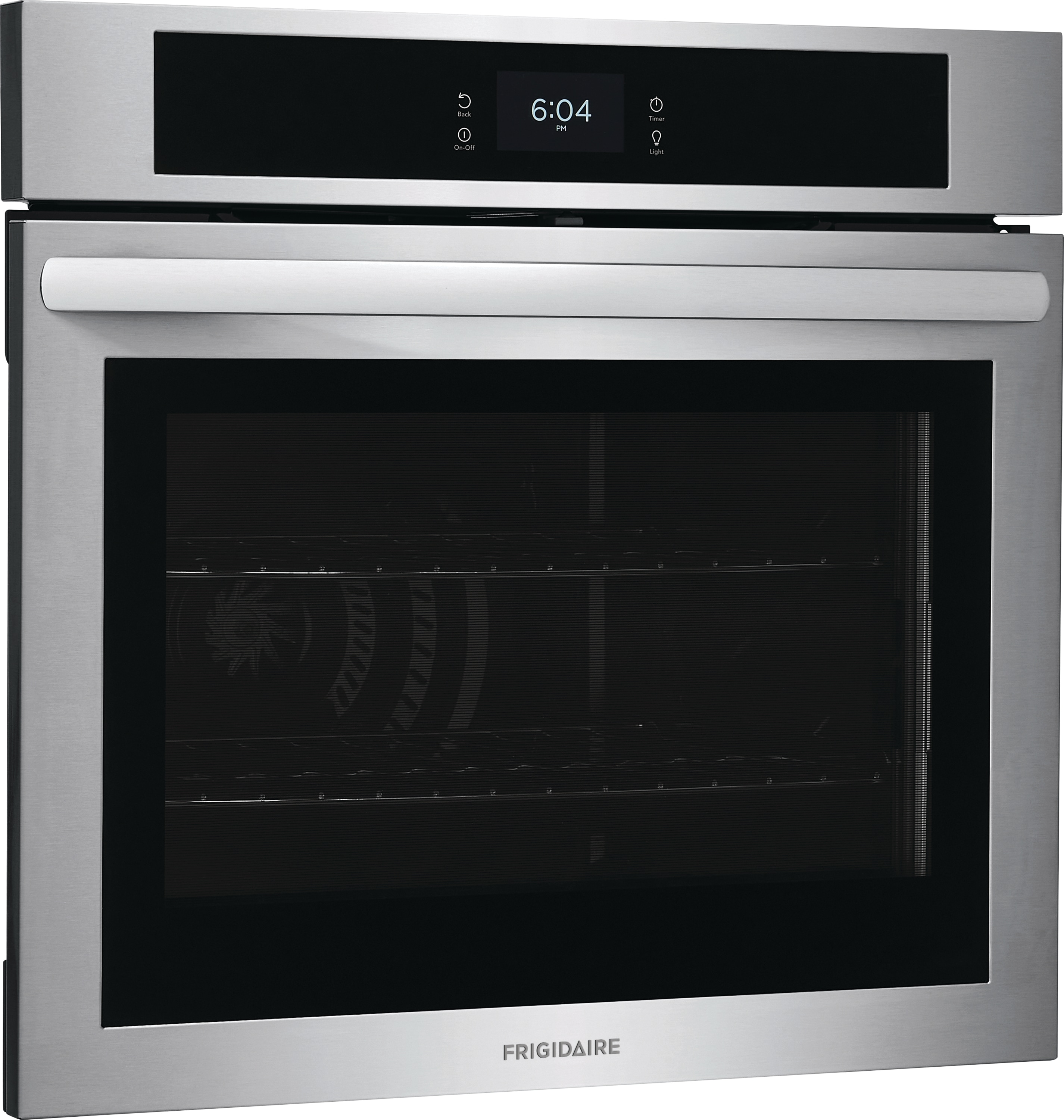 Horno eléctrico de pared Frigidaire de 30 pulgadas con ventilador único y autolimpieza (Acero inoxidable resistente a las huellas dactilares) FCWS302LAF