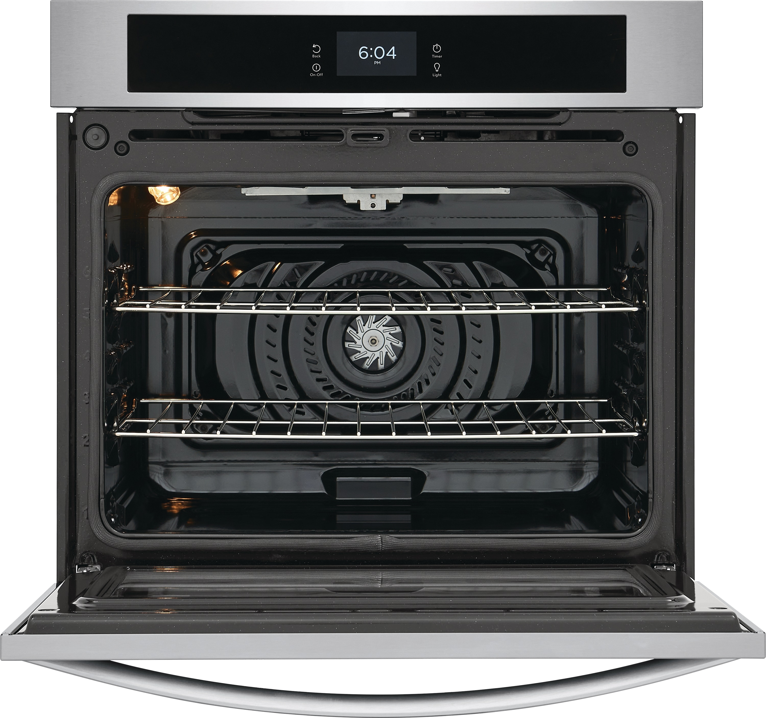 Horno eléctrico de pared Frigidaire de 30 pulgadas con ventilador único y autolimpieza (Acero inoxidable resistente a las huellas dactilares) FCWS302LAF