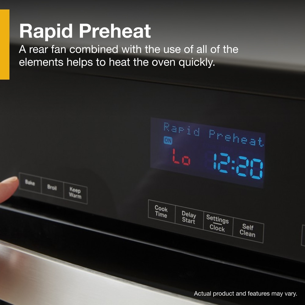 Horno de Pared Eléctrico Whirlpool de 30 pulgadas con Autolimpieza (Acero Inoxidable)