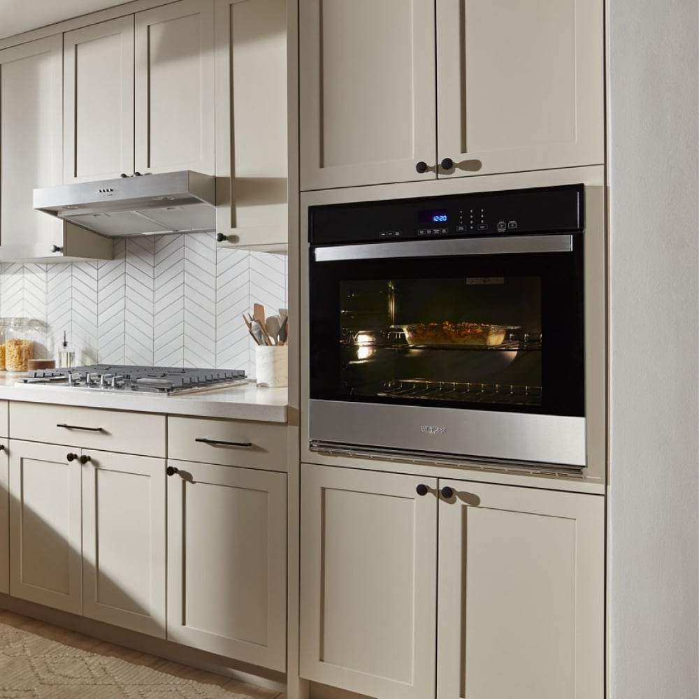 Horno de Pared Eléctrico Whirlpool de 30 pulgadas con Autolimpieza (Acero Inoxidable)