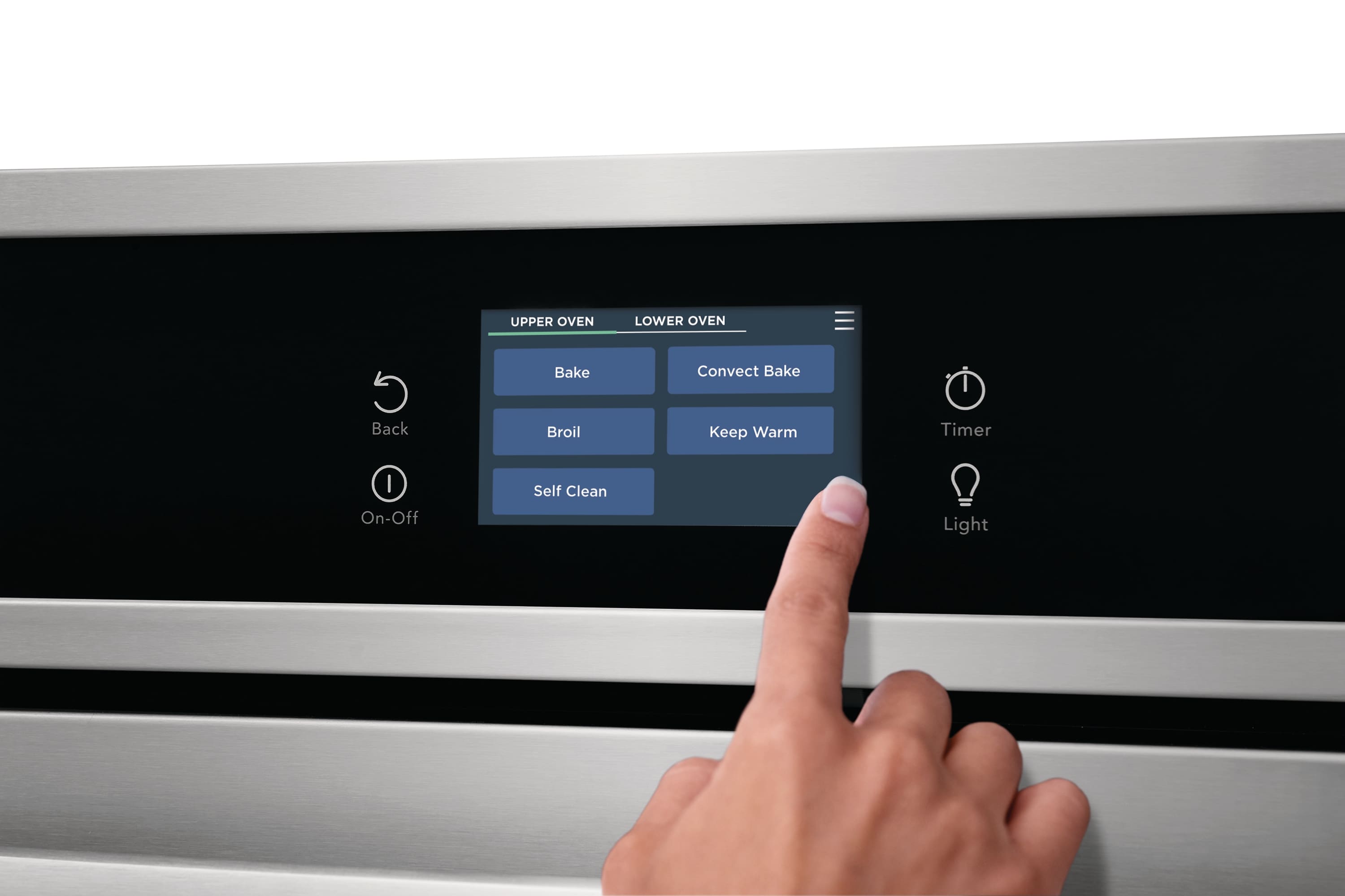 Horno de Pared Eléctrico Doble de 30 pulgadas Frigidaire con Autolimpieza (Acero Inoxidable Resistente a las Huellas Dactilares) FCWD302LAF