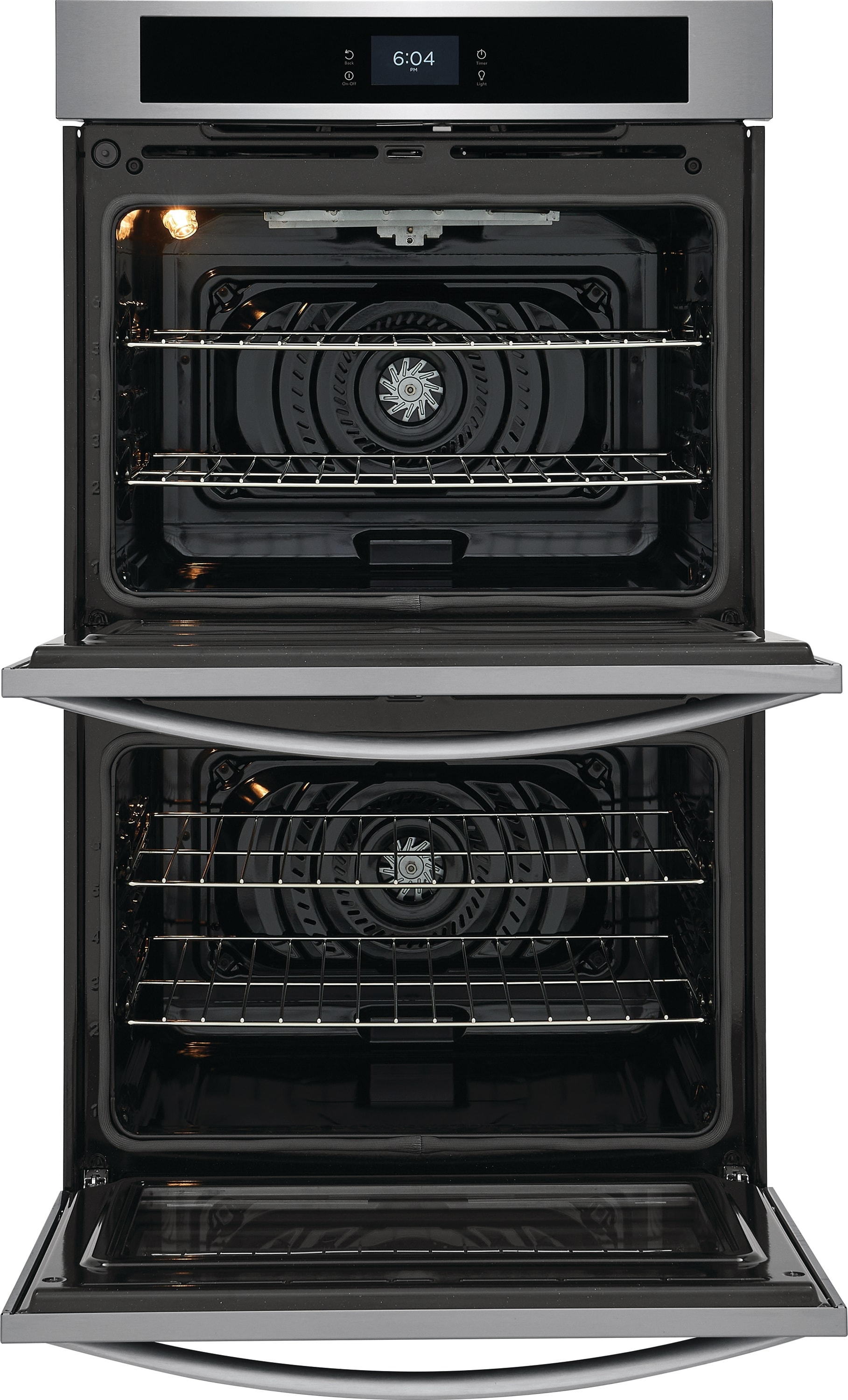 Horno de Pared Eléctrico Doble de 30 pulgadas Frigidaire con Autolimpieza (Acero Inoxidable Resistente a las Huellas Dactilares) FCWD302LAF