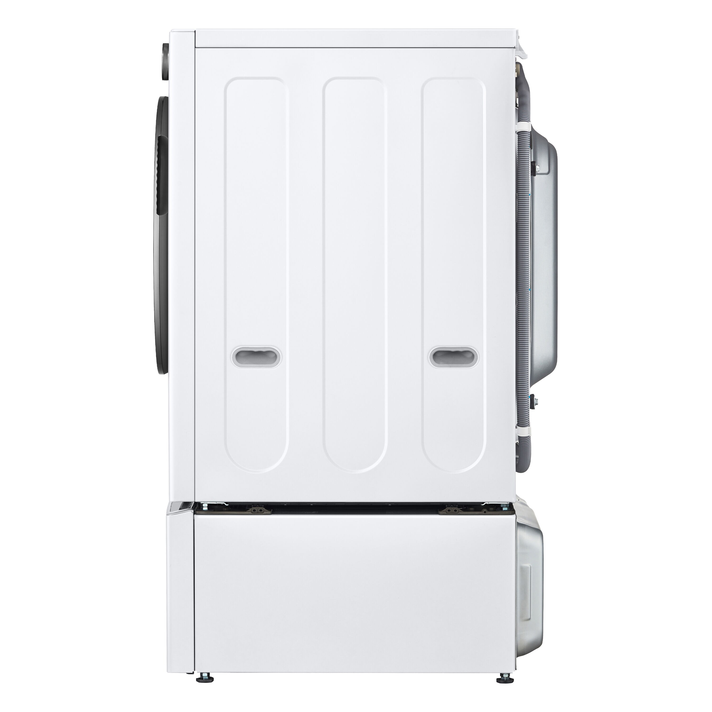 Lavadora de carga frontal LG TurboWash 360 de alta eficiencia de 4.5 pies cúbicos con ciclo de vapor apilable inteligente (blanco) ENERGY STAR WM5500HWA.