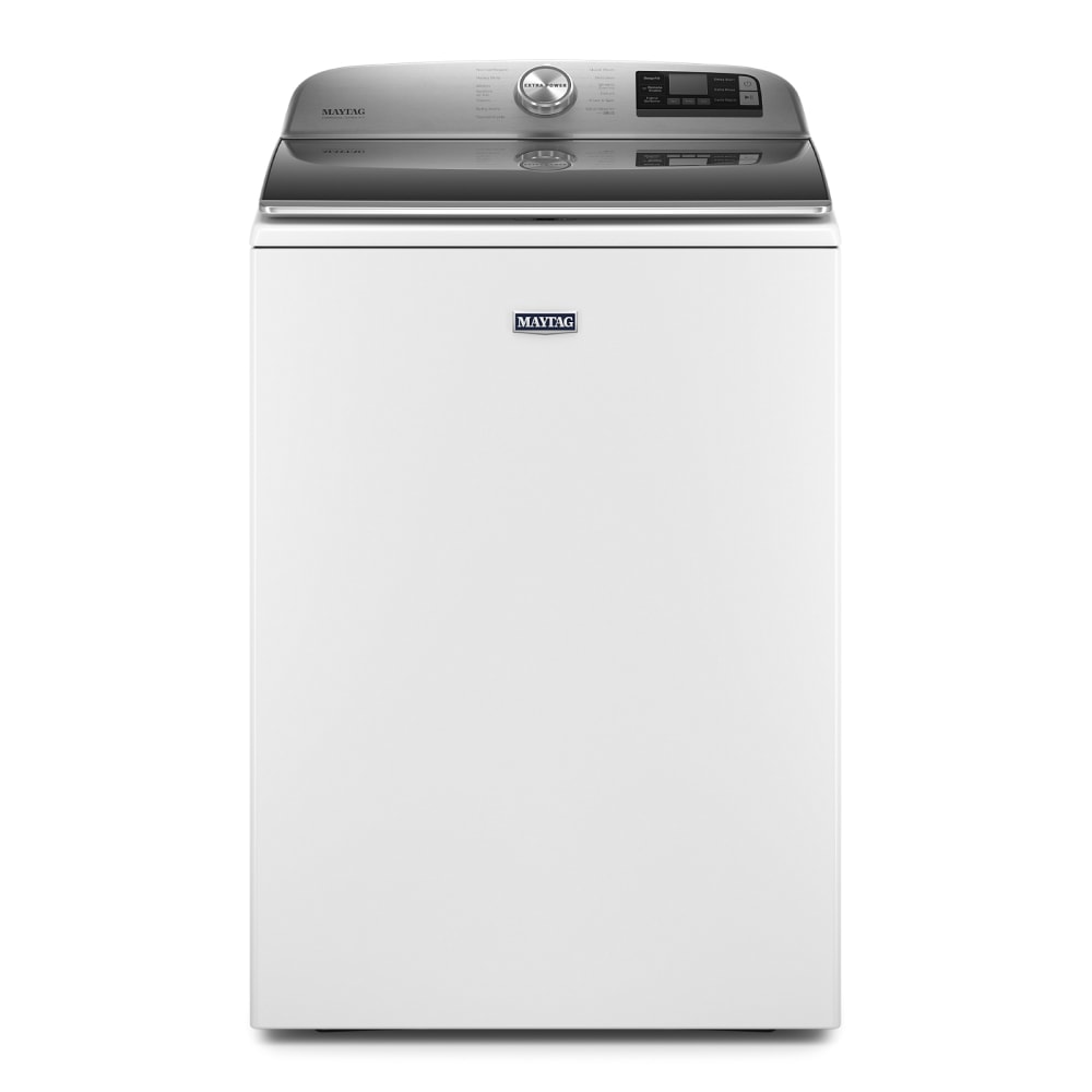 Lavadora de carga superior de alta eficiencia compatible con tecnología inteligente de 5.2 pies cúbicos (Blanca) ENERGY STAR Maytag Smart Capable MVW7230HW