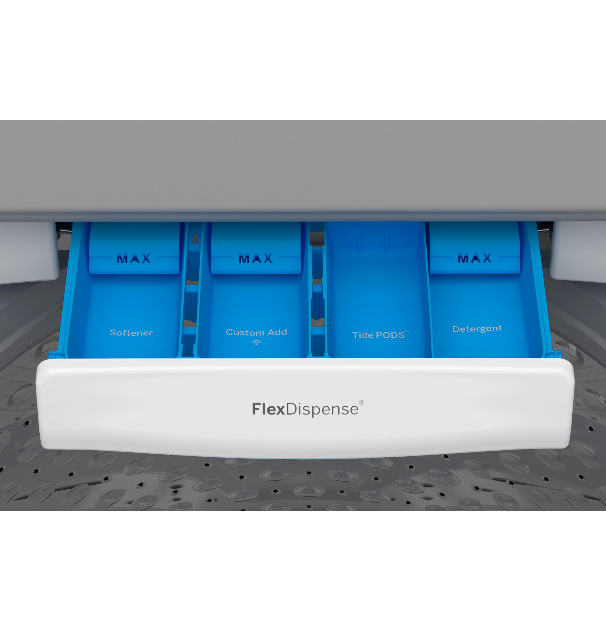 Lavadora de Carga Superior de Alta Eficiencia con Agitador Inteligente y Compatible con Tecnología Smart 5.0 pies cúbicos de la marca GE Profile (Blanco) con certificación ENERGY STAR PTW600BSRWS