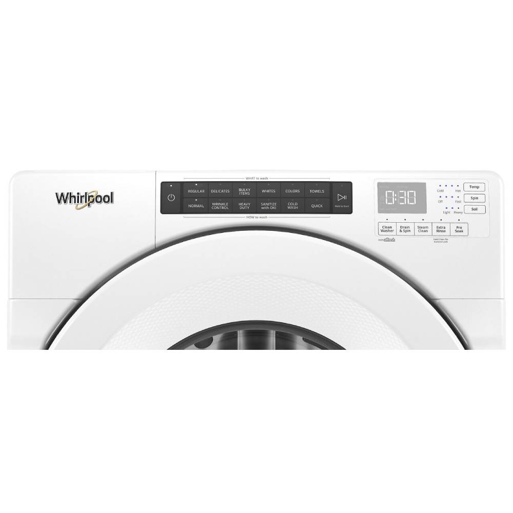 Lavadora de carga frontal apilable de alta eficiencia de 4.3 pies cúbicos (Blanca) ENERGY STAR Whirlpool WFW560CHW