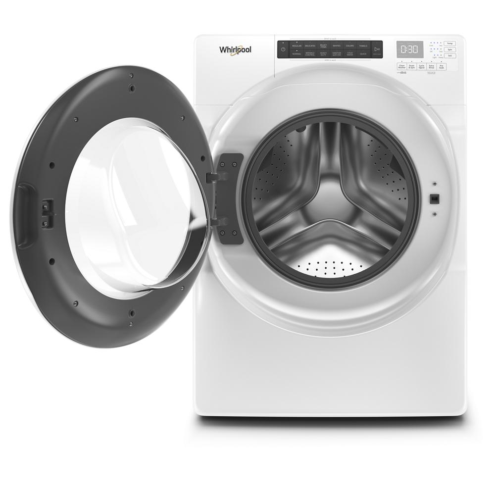 Lavadora de carga frontal apilable de alta eficiencia de 4.3 pies cúbicos (Blanca) ENERGY STAR Whirlpool WFW560CHW