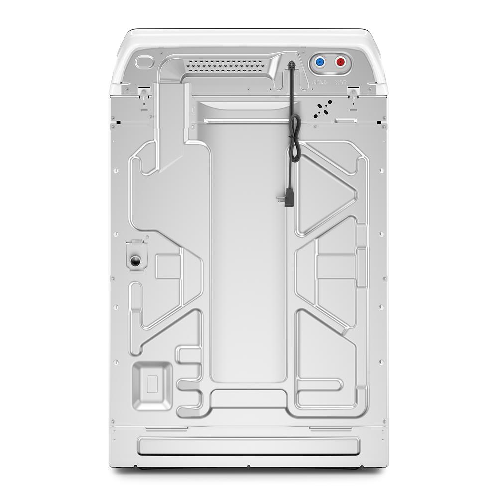 Lavadora de carga superior Whirlpool inteligente con capacidad de 5.3 pies cúbicos, eficiencia alta con agitador o impulsor inteligente compatible, color blanco, certificada por ENERGY STAR WTW8127LW.