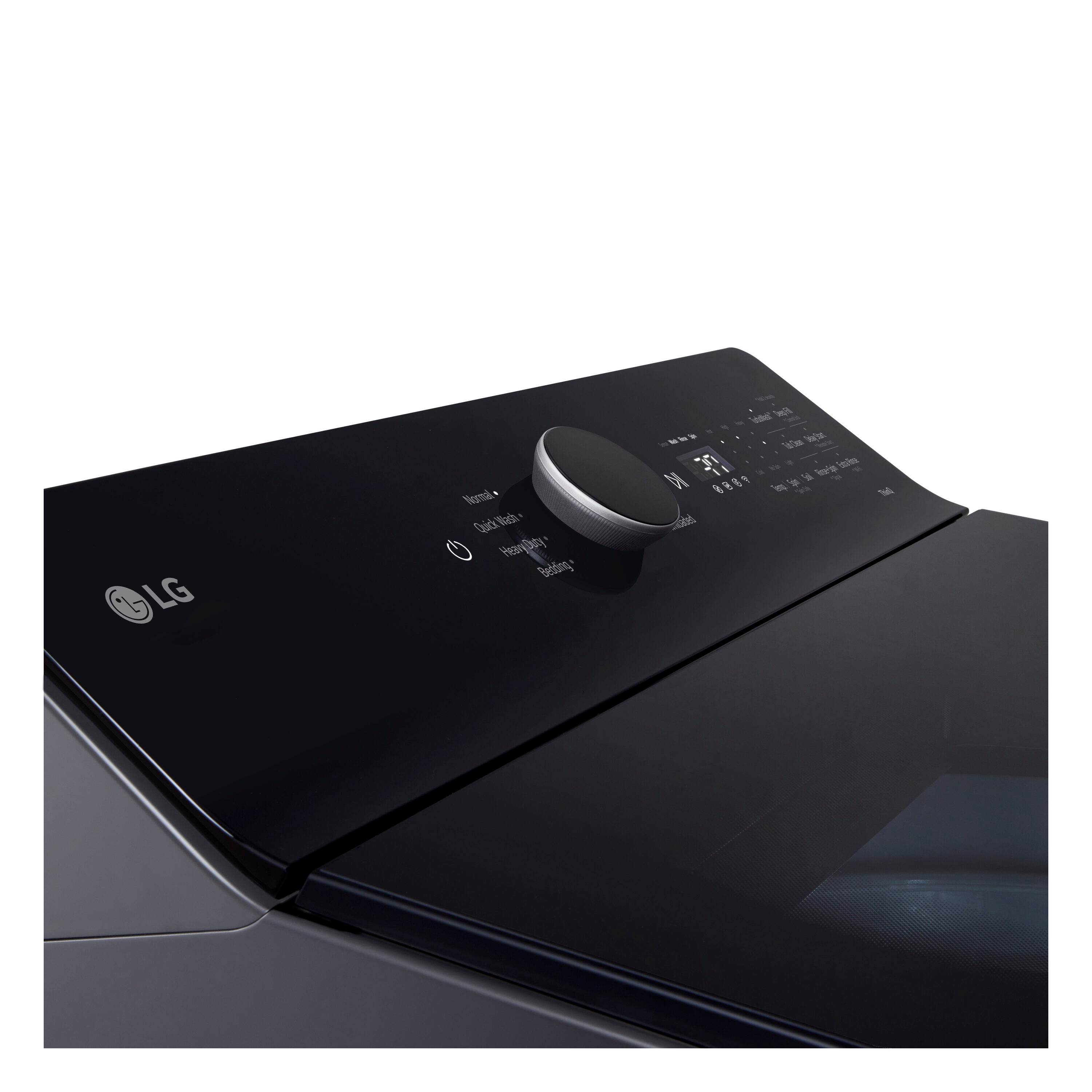Lavadora de carga superior compatible con Smart de 5.3 pies cúbicos con agitador (negro mate) ENERGY STAR WT8405CB de LG