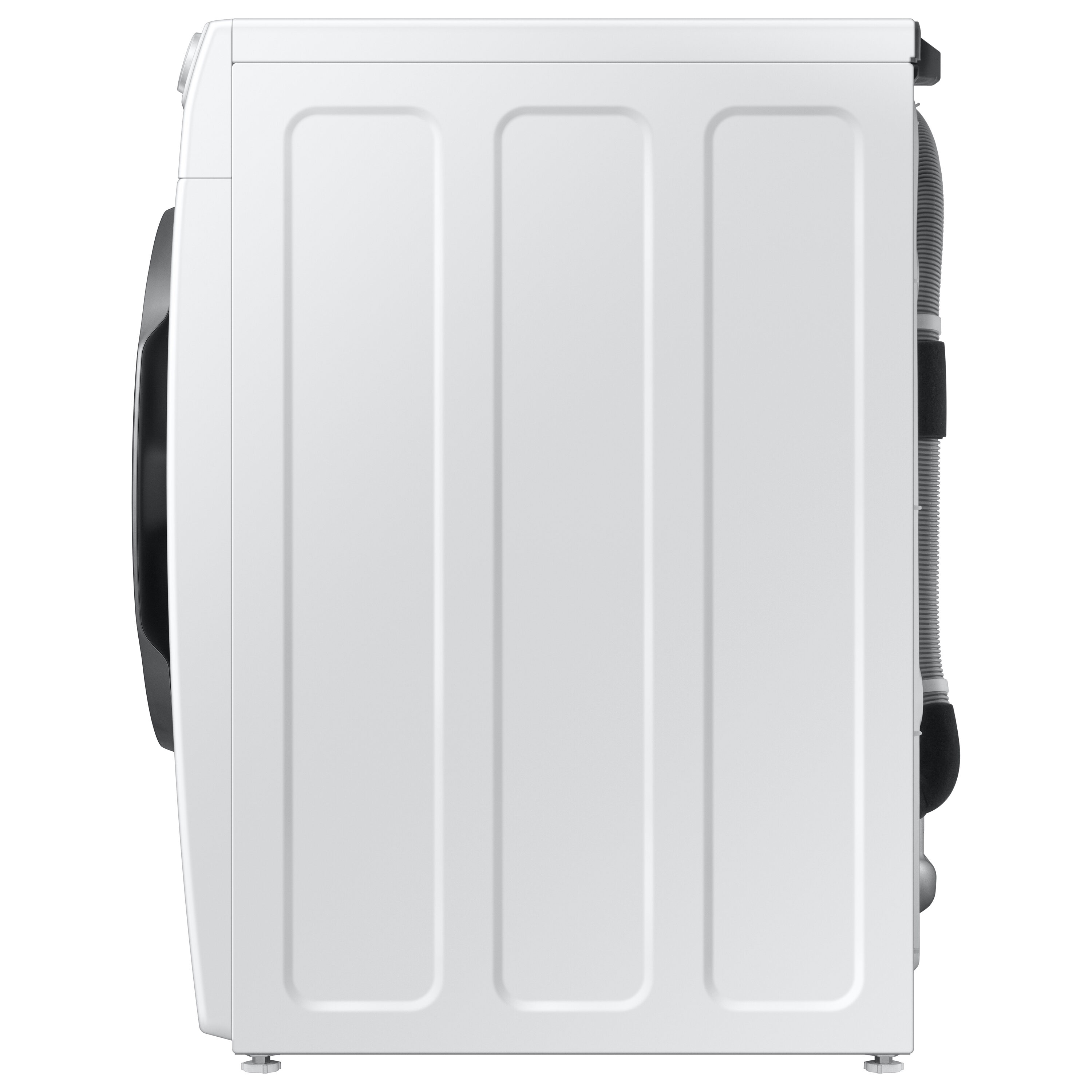 Lavadora de carga frontal de alta eficiencia y ciclo de vapor apilable inteligente Samsung de 2.5 pies cúbicos (Blanca) con certificación ENERGY STAR WW25B6900AW