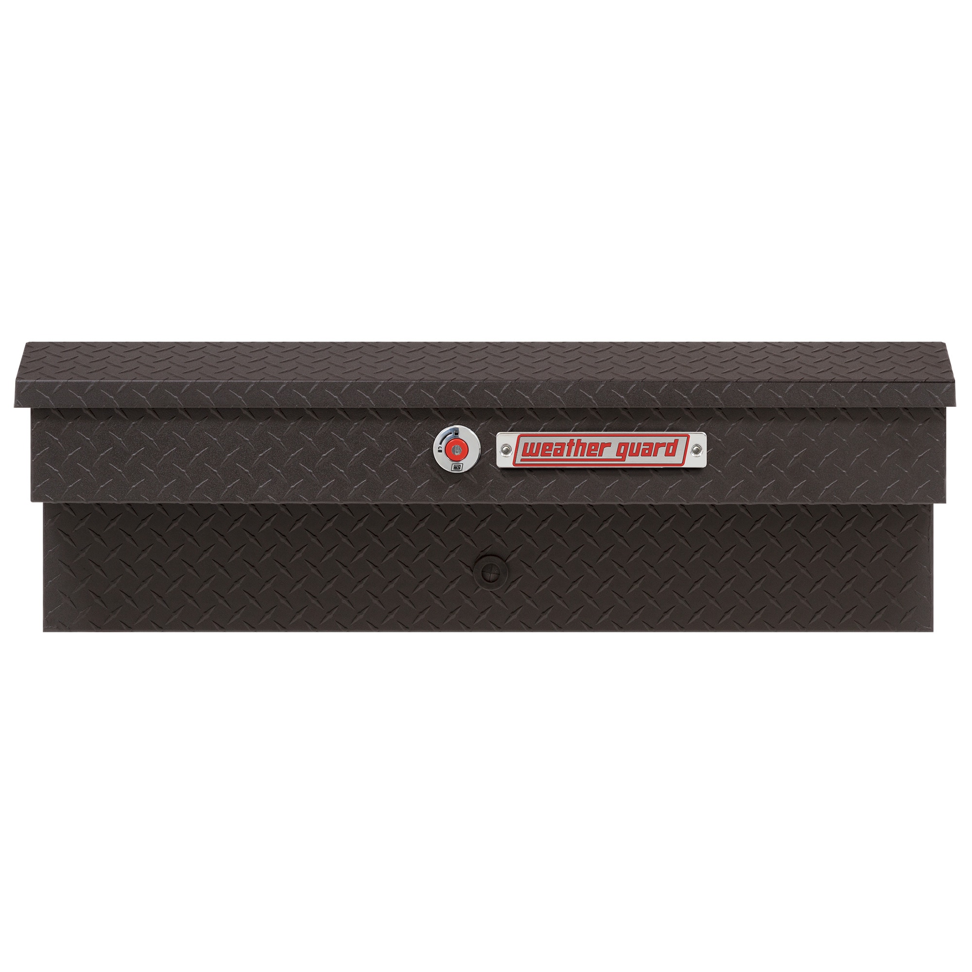 WEATHER GUARD Caja de herramientas para camión lateral de aluminio negro mate texturizado de 41 pulgadas x 17 pulgadas x 13 pulgadas