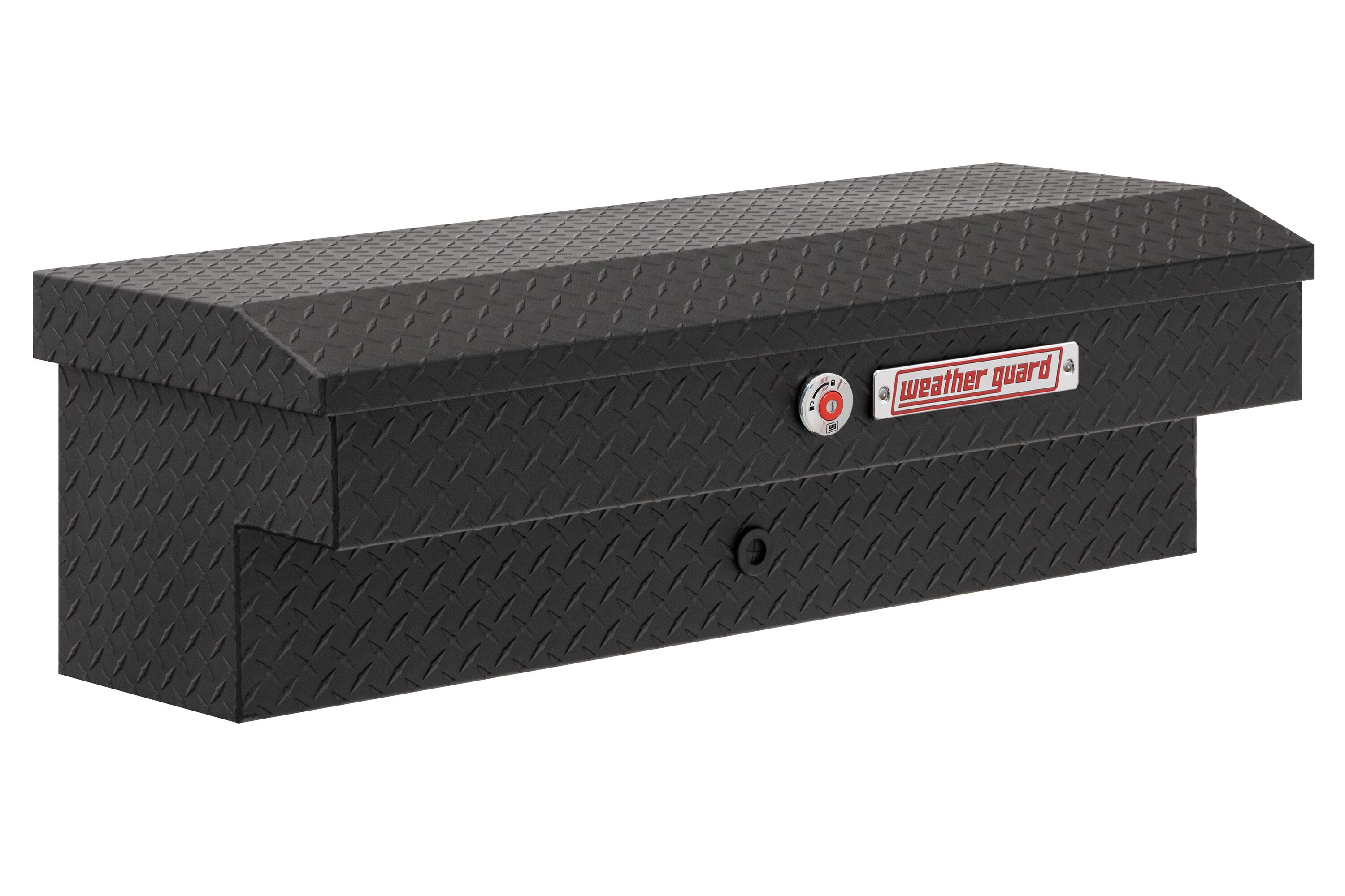 WEATHER GUARD Caja de herramientas para camión lateral de aluminio negro mate texturizado de 41 pulgadas x 17 pulgadas x 13 pulgadas