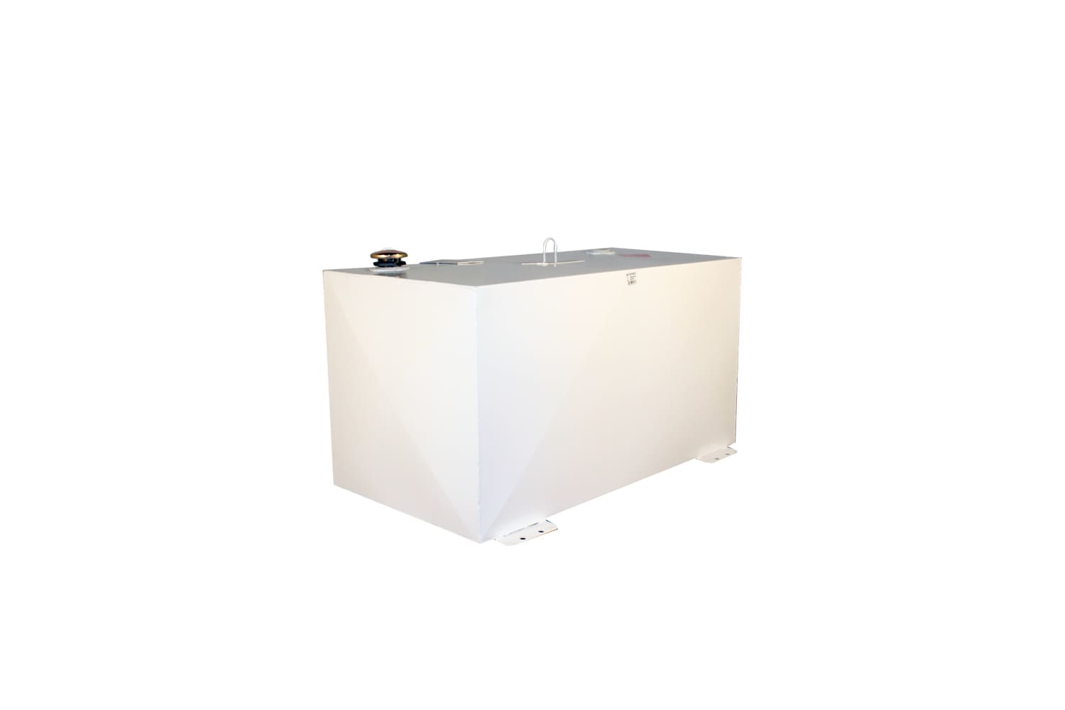 Tanque de transferencia de combustible para camión de acero blanco rectangular de 100 galones Mejorado