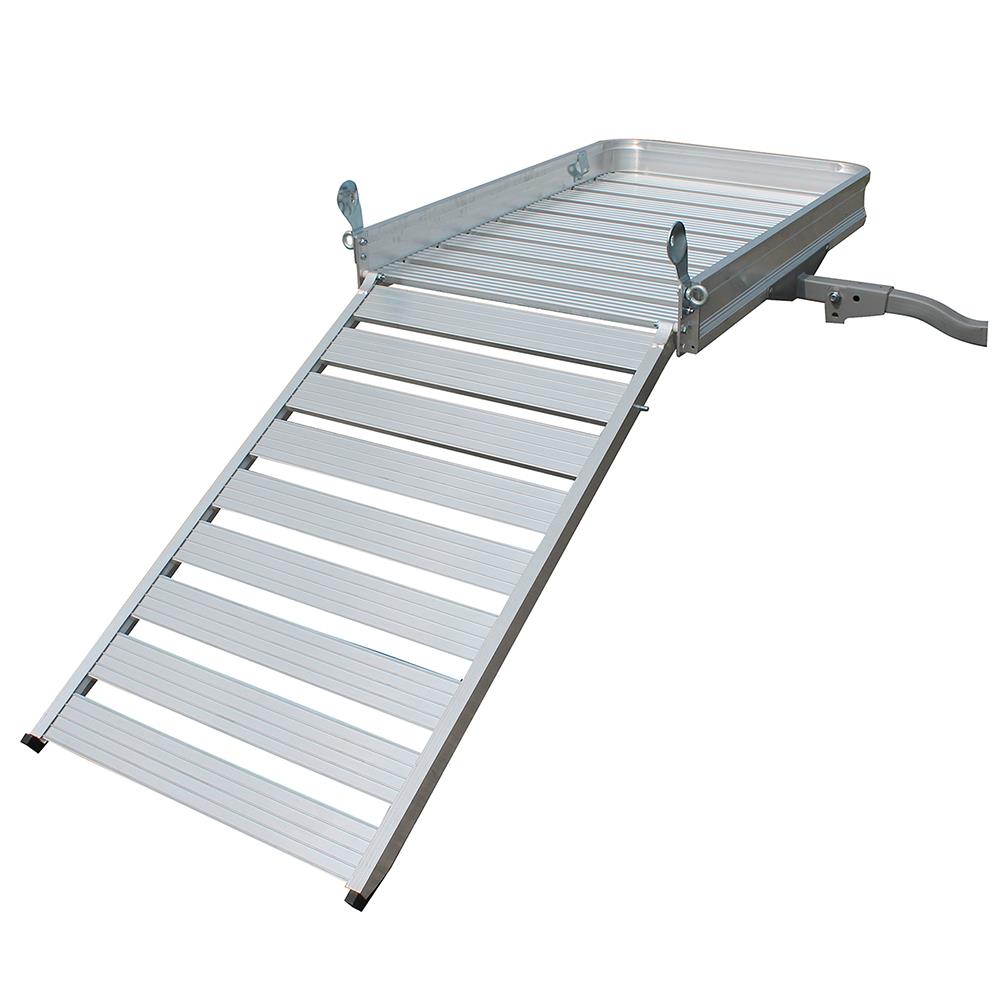 Canasta de carga para enganche de aluminio de 53 pulgadas L x 34 pulgadas W x 7 pulgadas H de Erickson (07494)