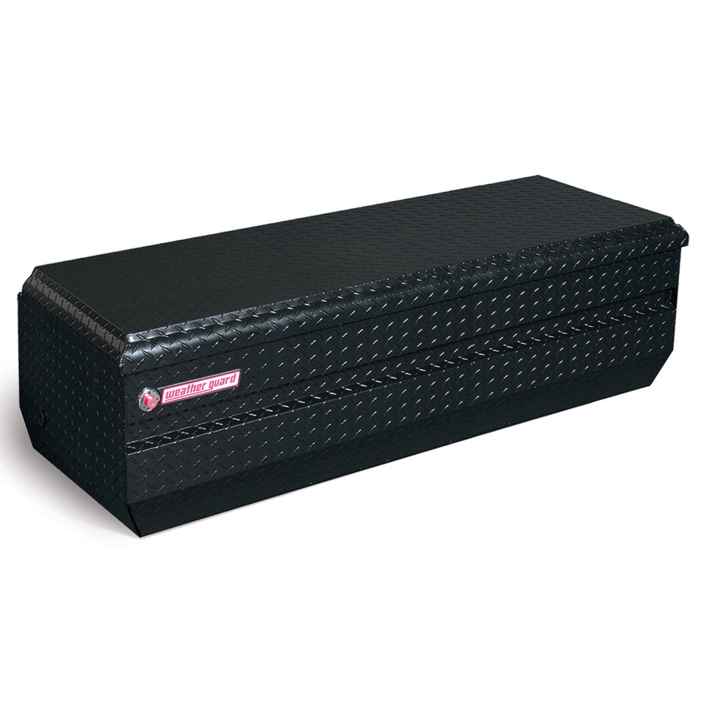 Cofre para herramientas de camioneta de aluminio negro brillante Weather Guard de 62.0 pulgadas x 27.5 pulgadas x 19.25 pulgadas 684-5-01