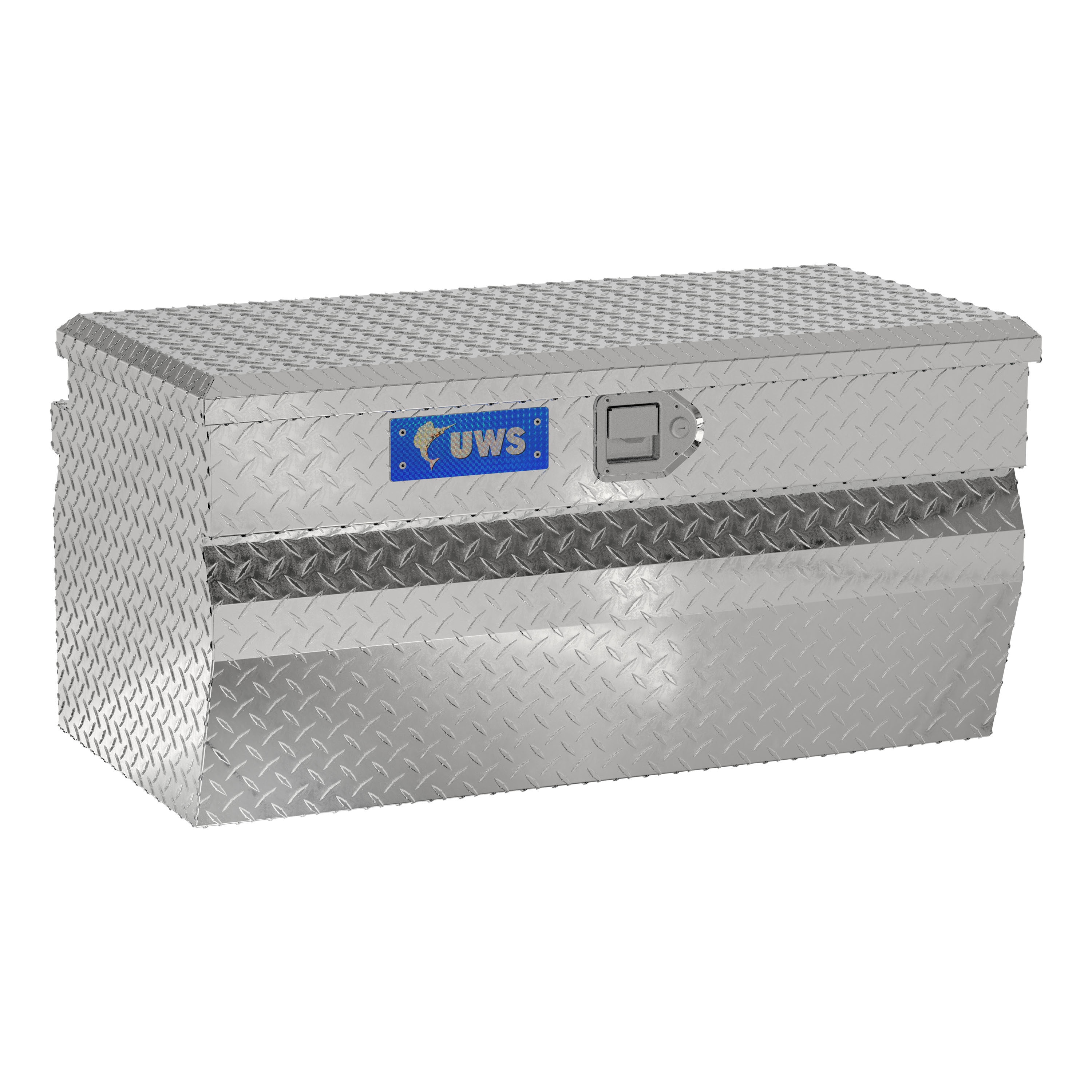 Cofre de aluminio brillante para herramientas de camioneta de 36.750 pulgadas x 20.562 pulgadas x 18.437 pulgadas UWS EC20161
