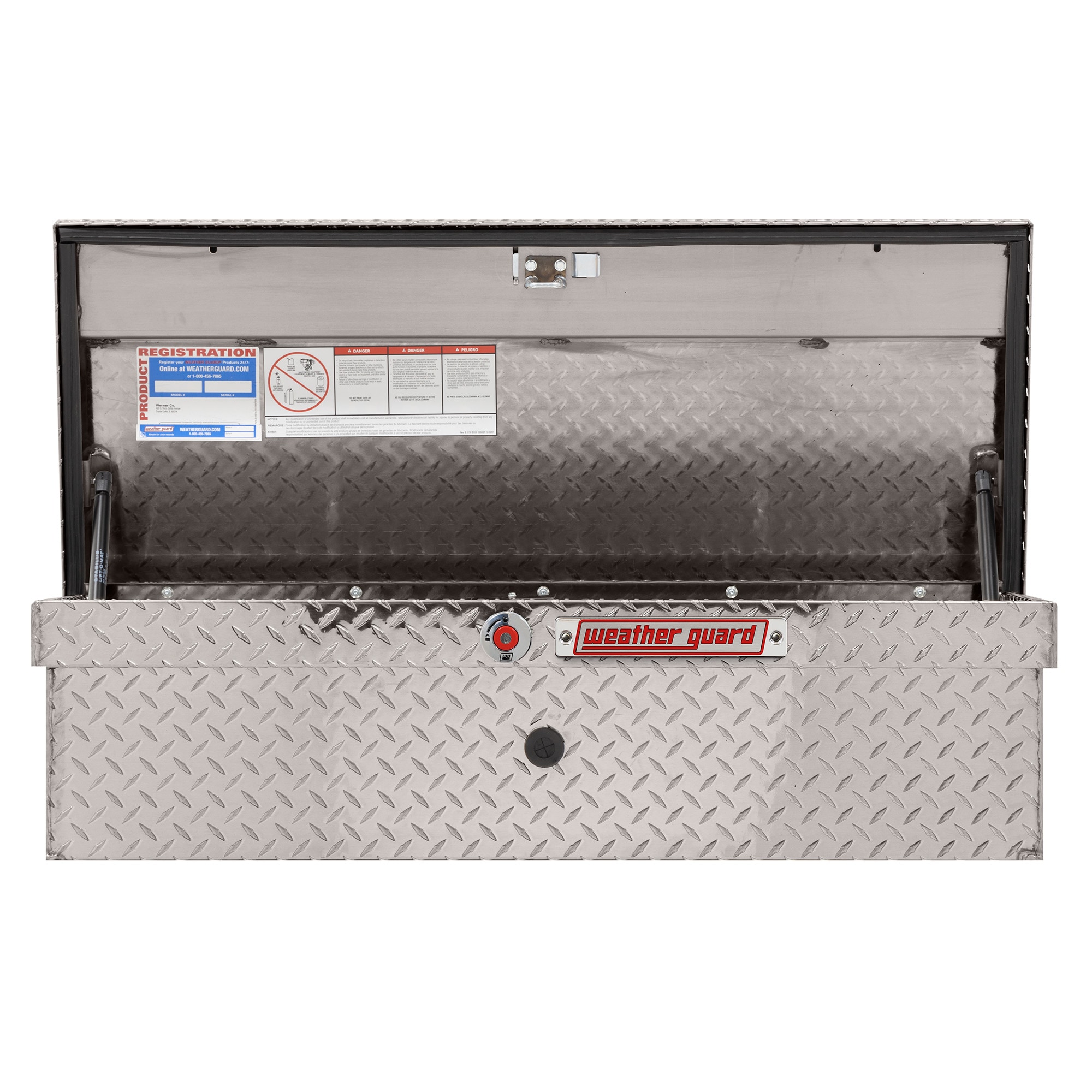 Caja de herramientas lateral de aluminio para camión de montaje lateral WEATHER GUARD de 41 pulgadas x 17 pulgadas x 13 pulgadas 180-0-04