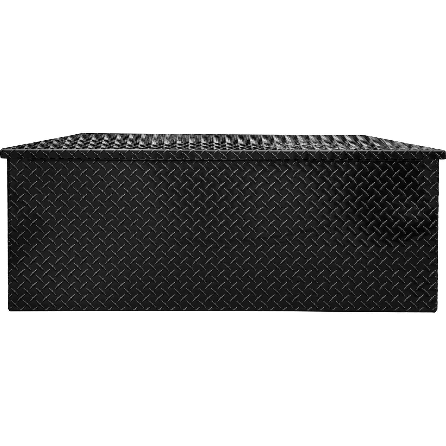Caja de herramientas negra para remolque de aluminio con patrón de diamante de 15.24 pulgadas x 35.22 pulgadas x 14.83 pulgadas de Buyers Products