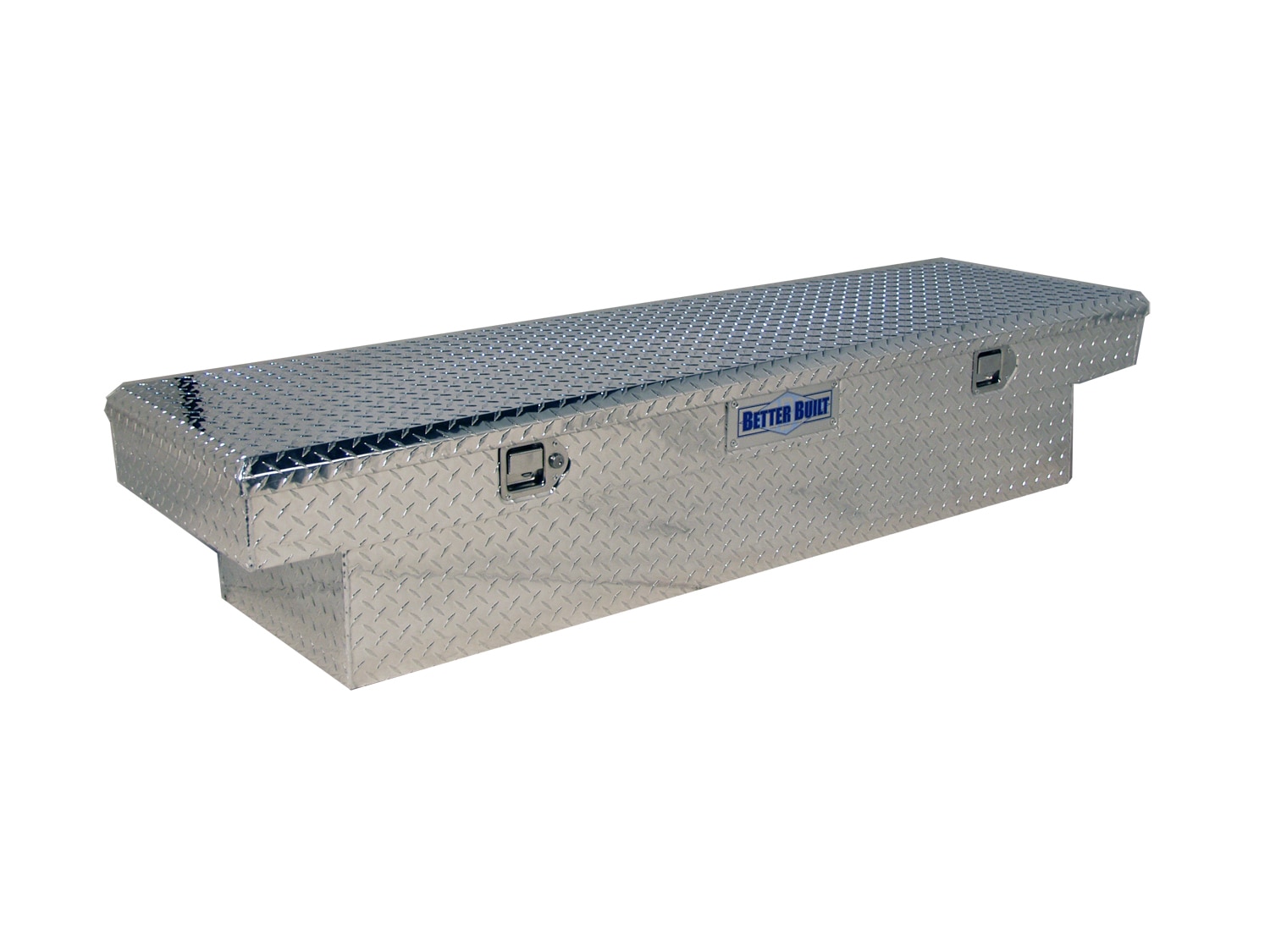 Caja de herramientas para camioneta de aluminio plateado Better Built de 71 pulgadas x 20 pulgadas x 13 pulgadas