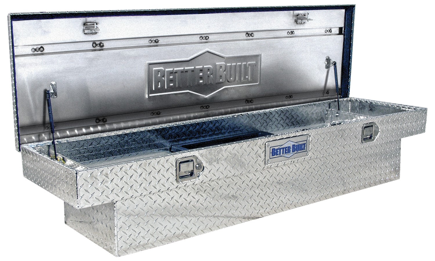 Caja de herramientas para camioneta de aluminio plateado Better Built de 71 pulgadas x 20 pulgadas x 13 pulgadas