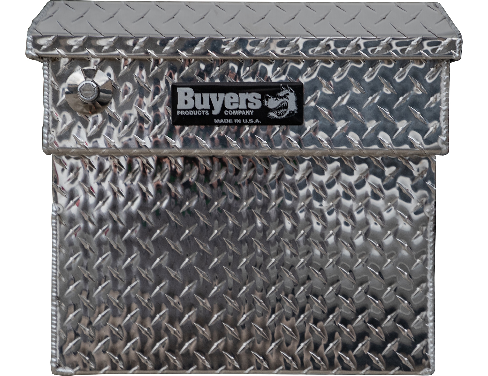 Caja de herramientas para camioneta con cruz de aluminio en relieve de 71 pulgadas x 27 pulgadas x 23 pulgadas