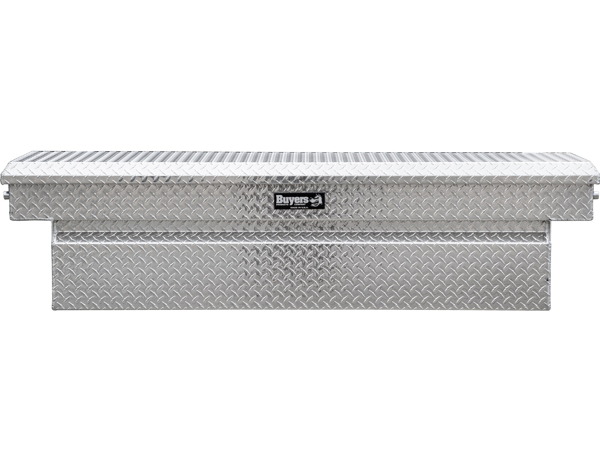 Caja de herramientas para camioneta con cruz de aluminio en relieve de 71 pulgadas x 27 pulgadas x 23 pulgadas