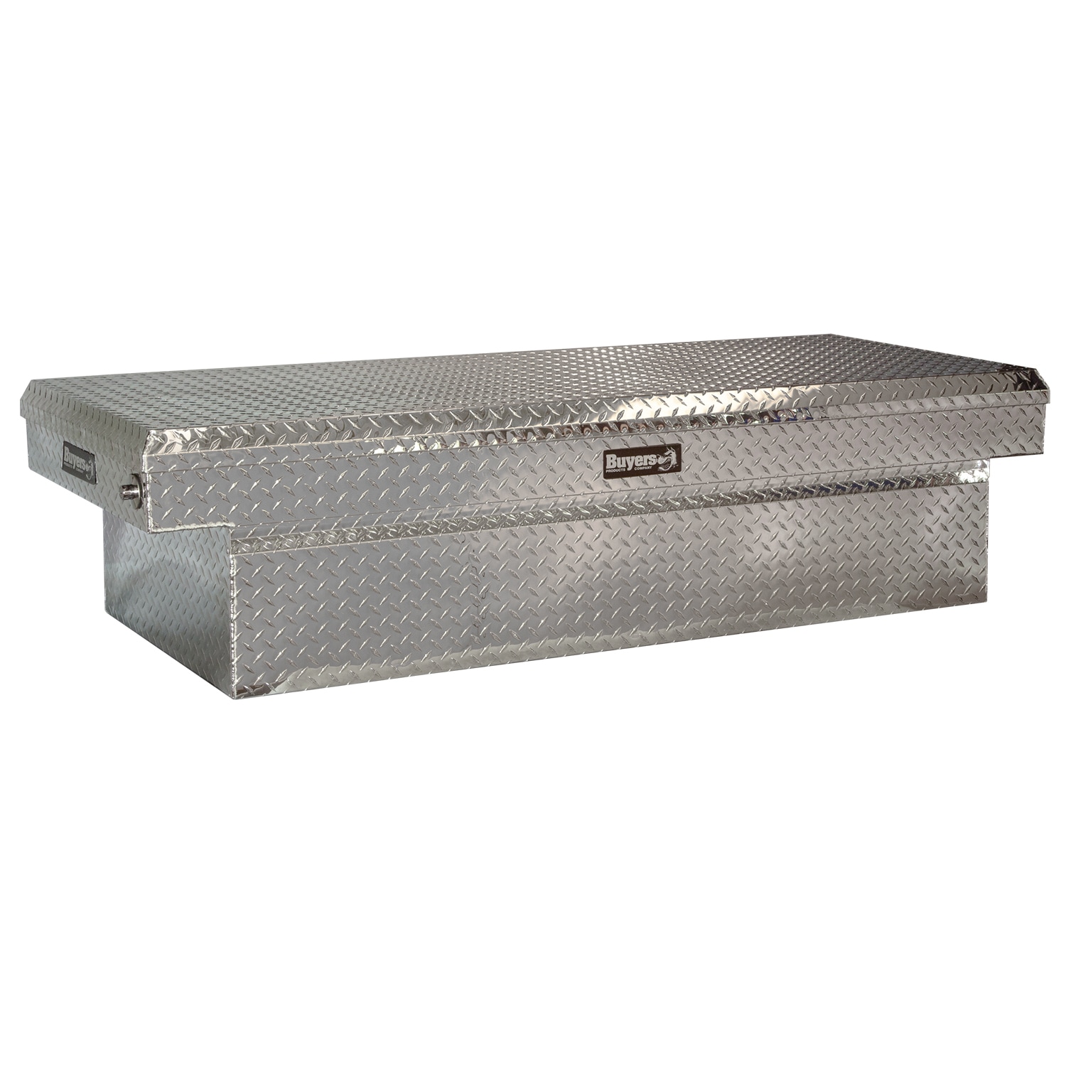 Caja de herramientas para camioneta con cruz de aluminio en relieve de 71 pulgadas x 27 pulgadas x 23 pulgadas