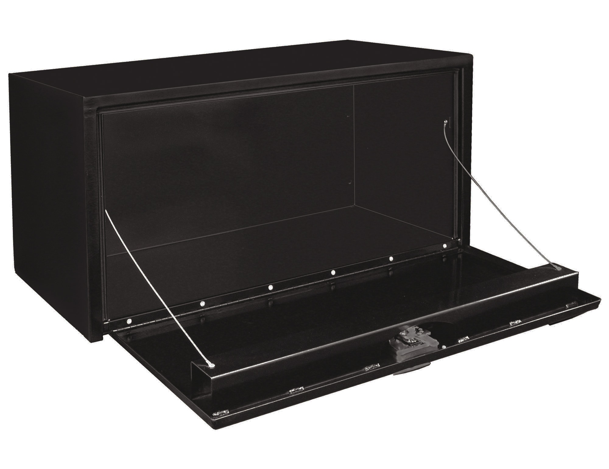 Caja de herramientas para camión de acero negro para debajo del cuerpo de 30 pulgadas x 18 pulgadas x 18 pulgadas de Buyers Products